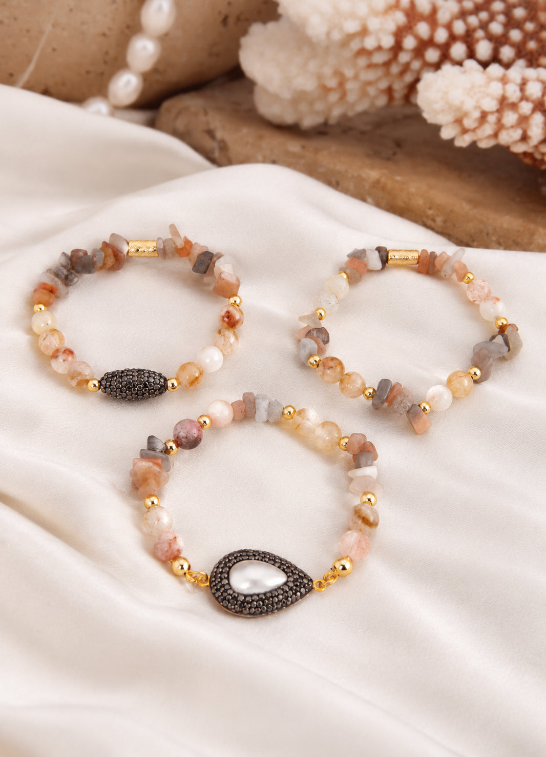 Citrine & Pearl Bracelet