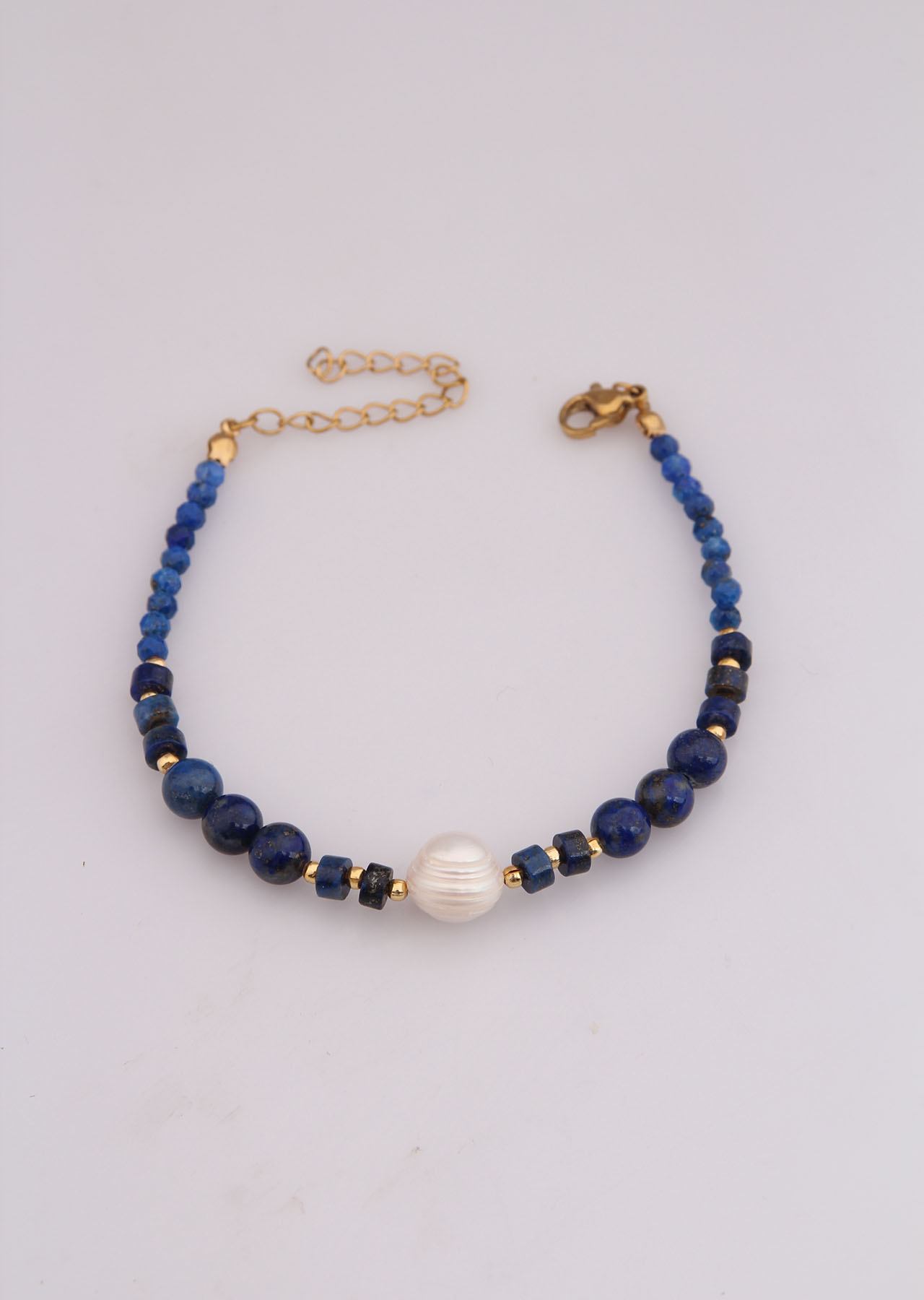 Lapis & Pearl Bracelet