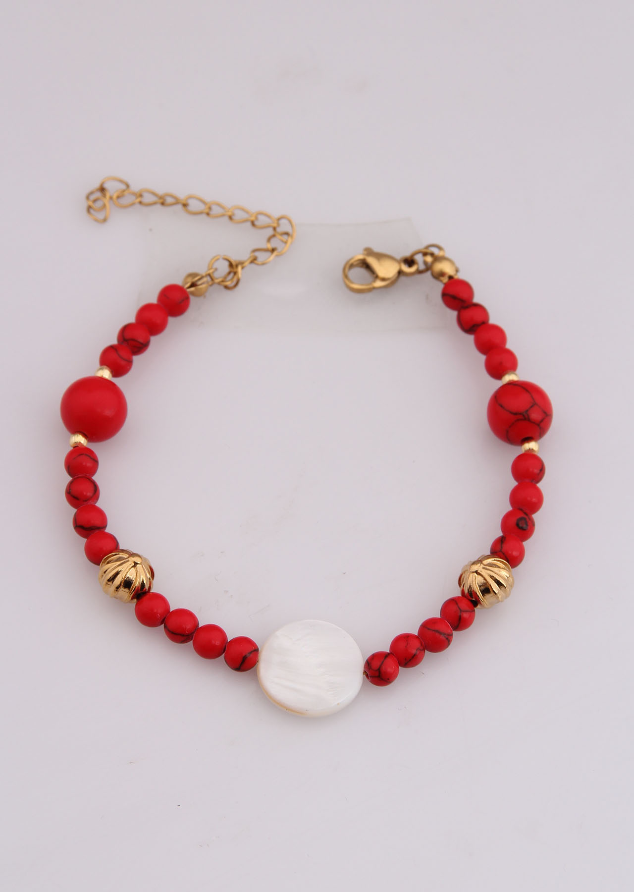Coral & Nacre Bracelet