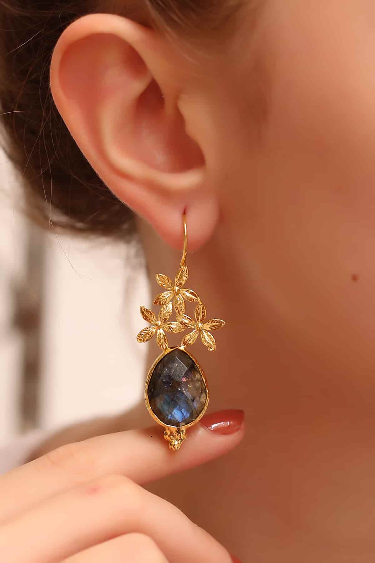 Labradorite Boucles d'oreilles