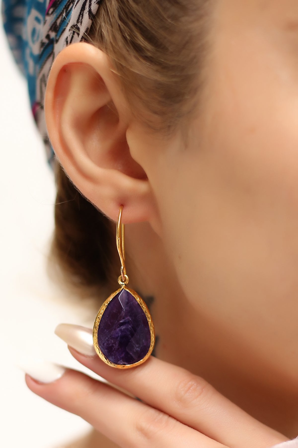 Amethyst Boucles d'oreilles