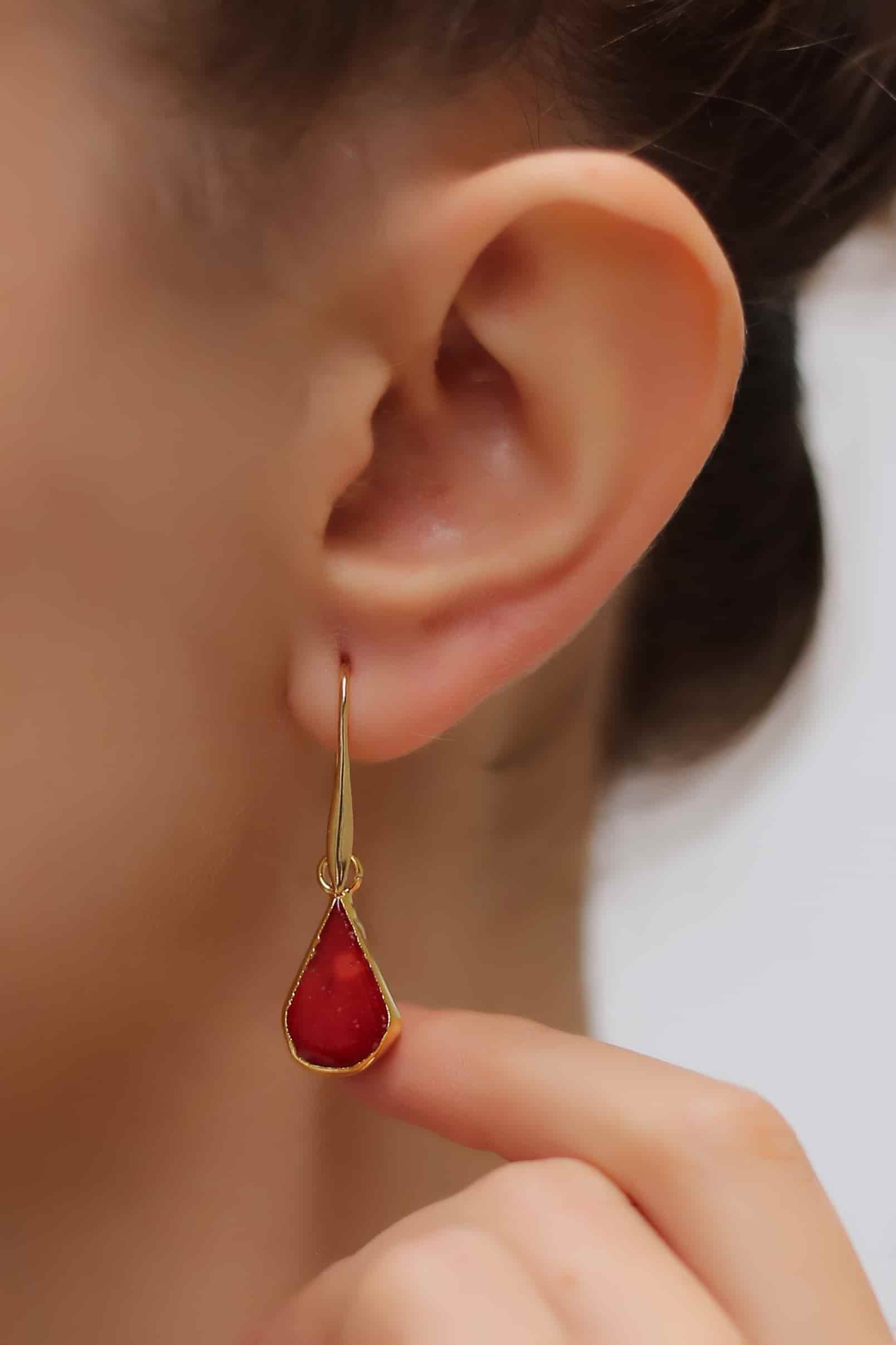 Coral Boucles d'oreilles