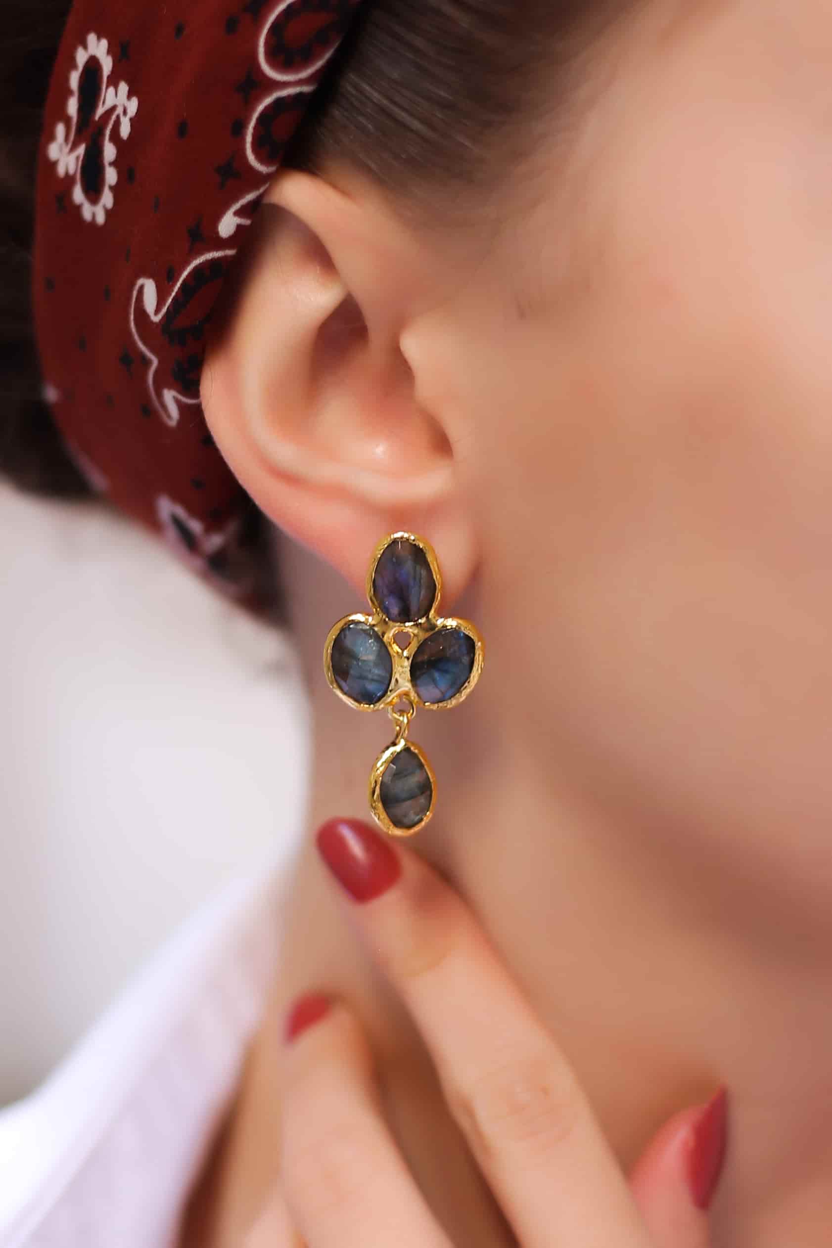 Labradorite Boucles d'oreilles