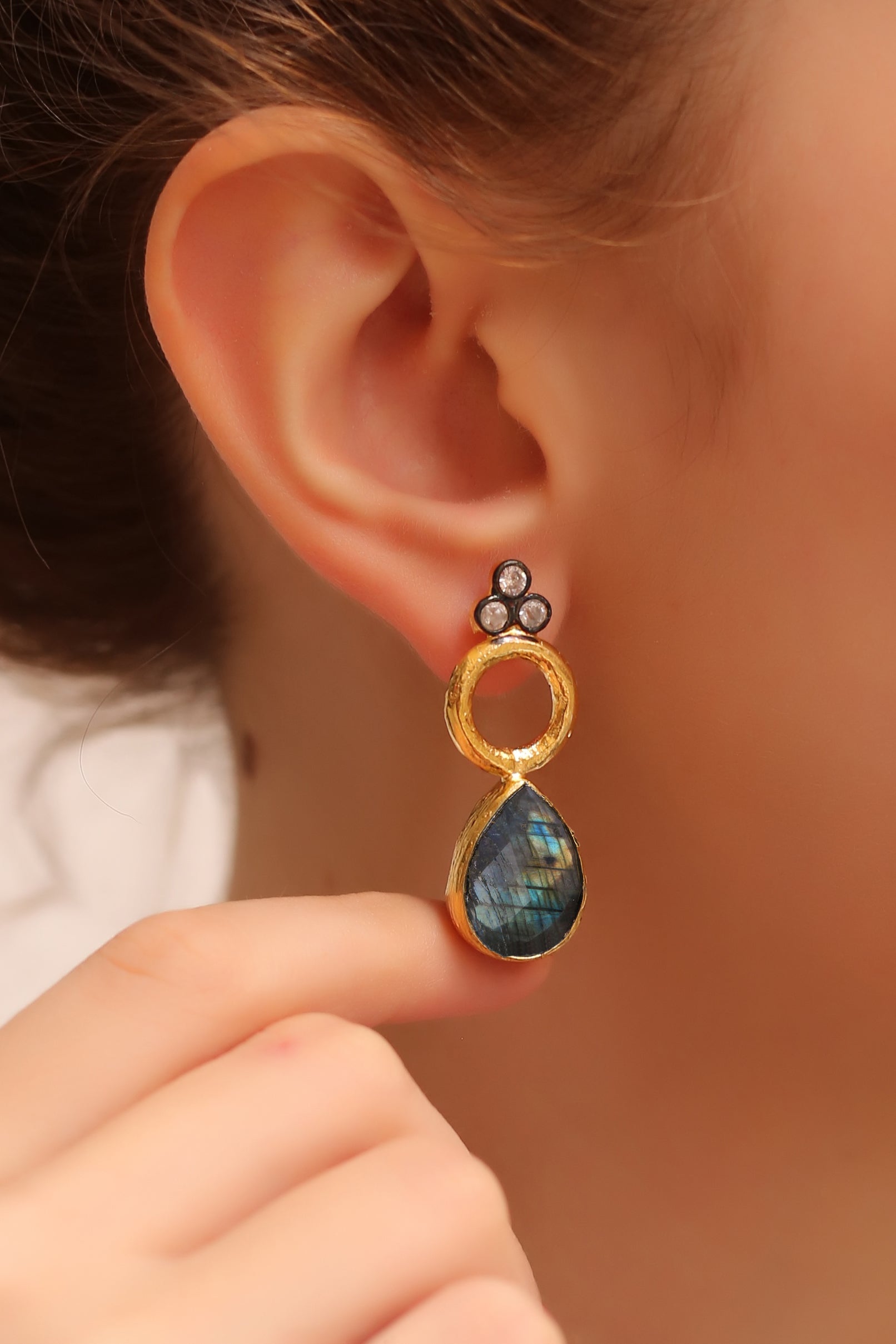 Labradorite Boucles d'oreilles