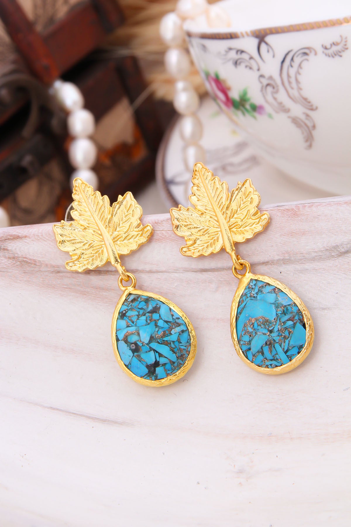 Turquoise Boucles d'oreilles