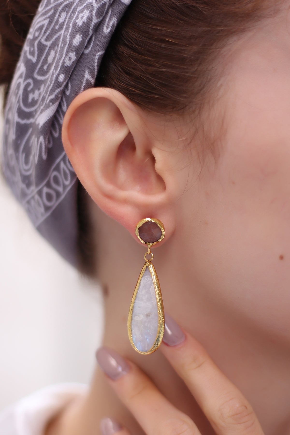 Moonstone & SunStone Boucles d'oreilles