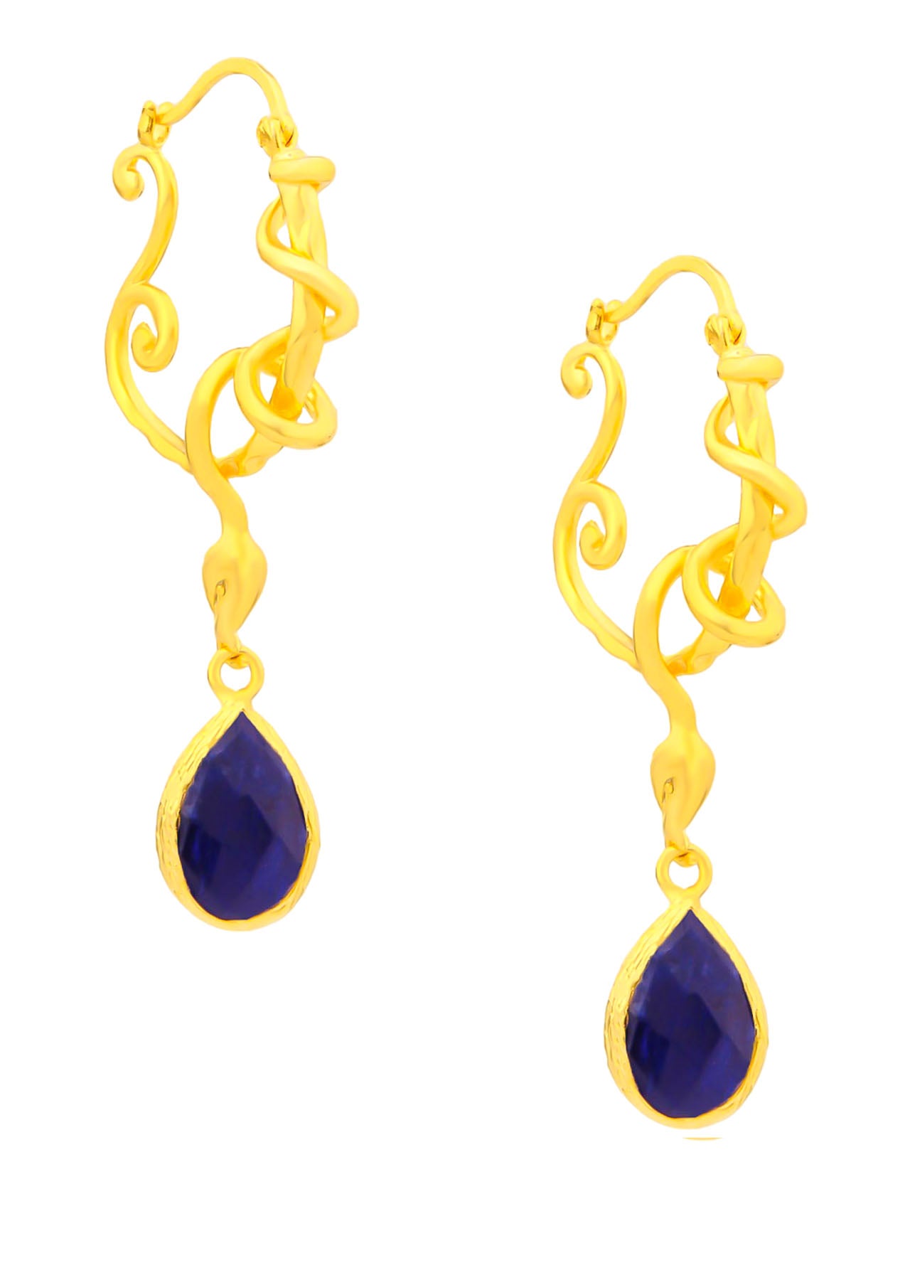 Saphire Boucles d'oreilles