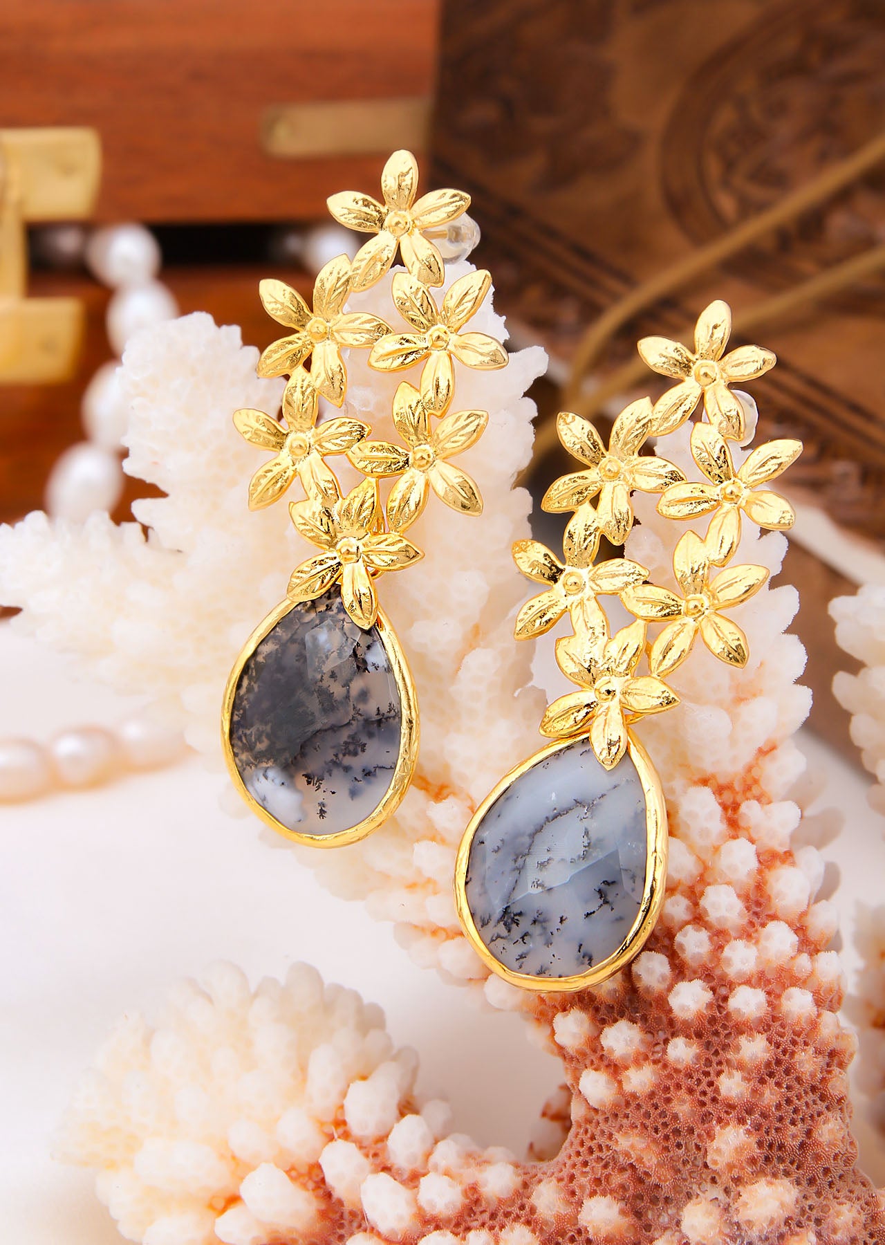 Dalmatian Stone Boucles d'oreilles