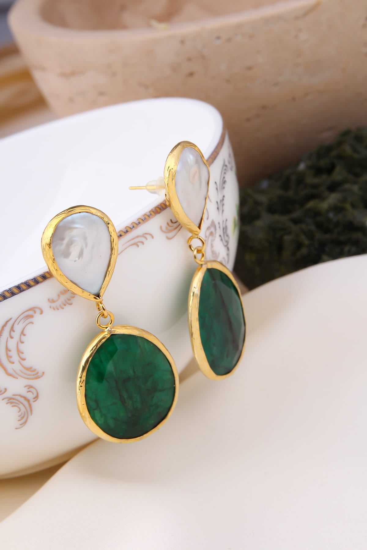 Agate Boucles d'oreilles