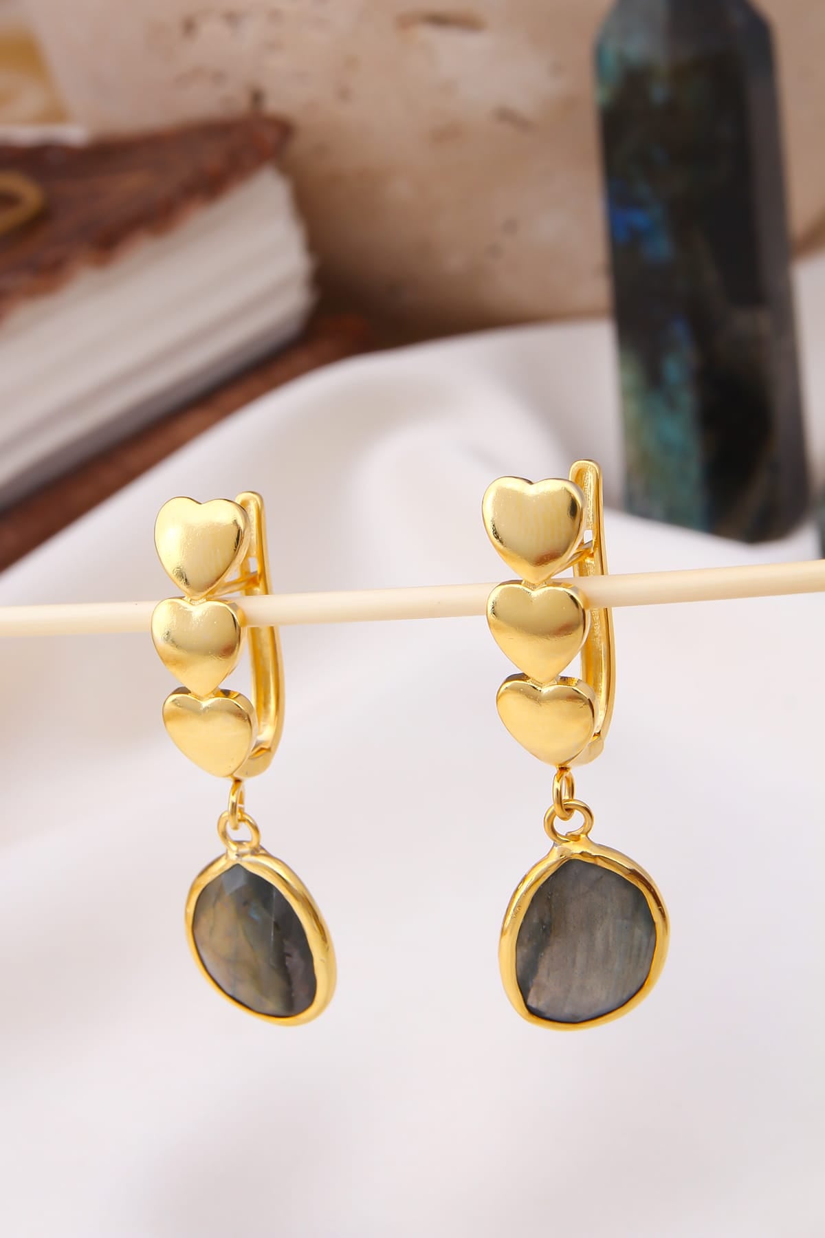 Labradorite Boucles d'oreilles