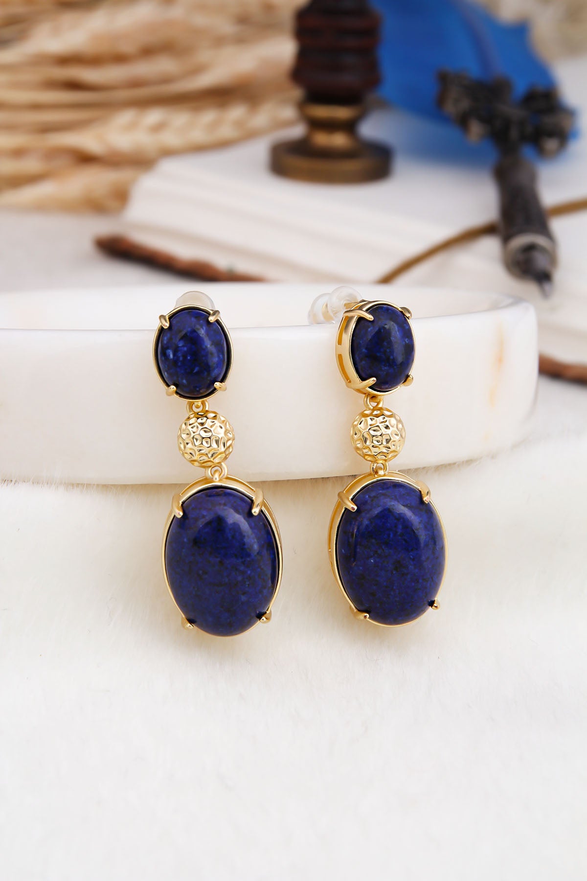 Lapis Lazuli Boucles D'Oreilles