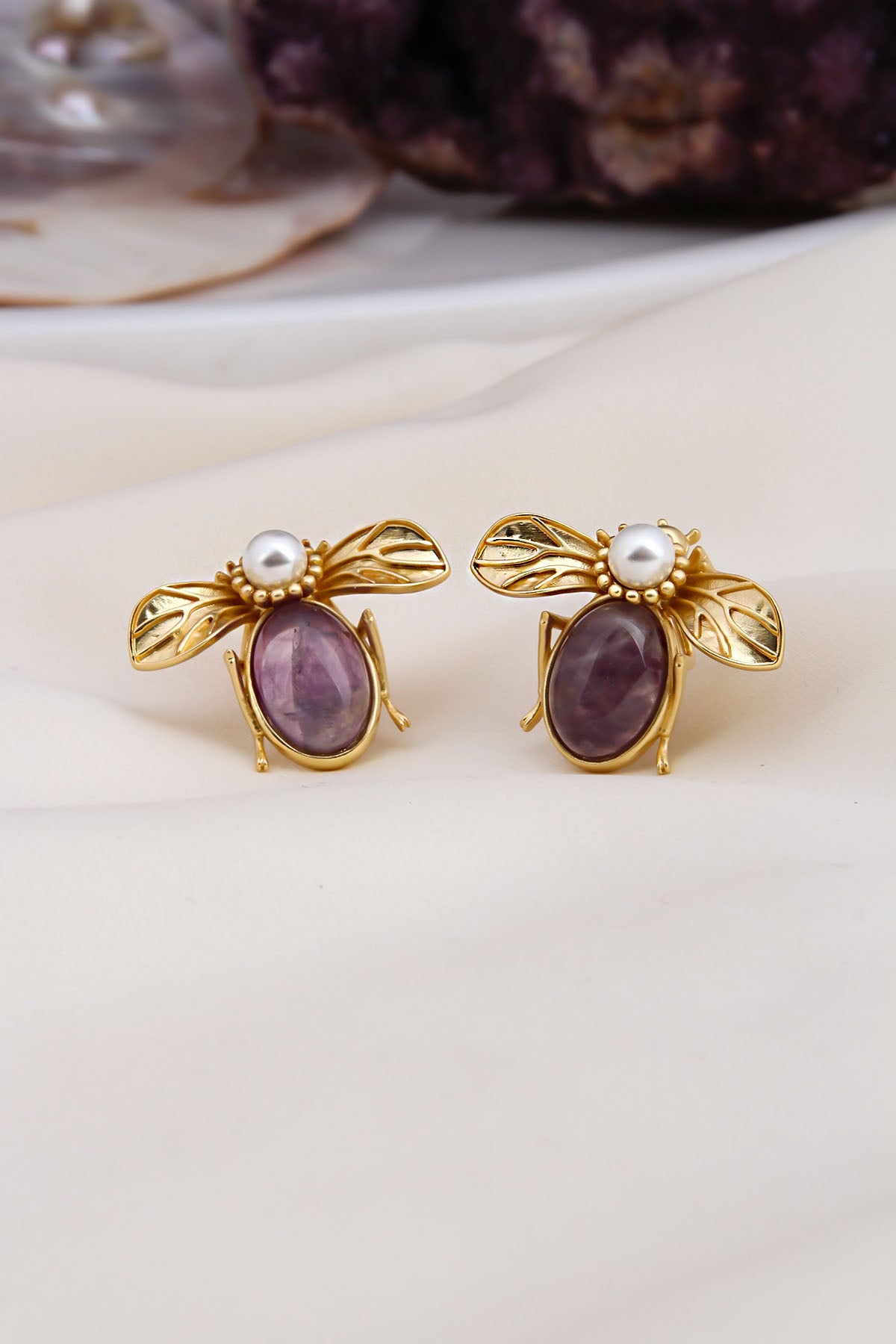 Amehyst Boucles D'Oreilles