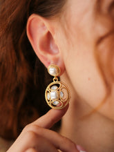 Pearl & Zircon Earrings