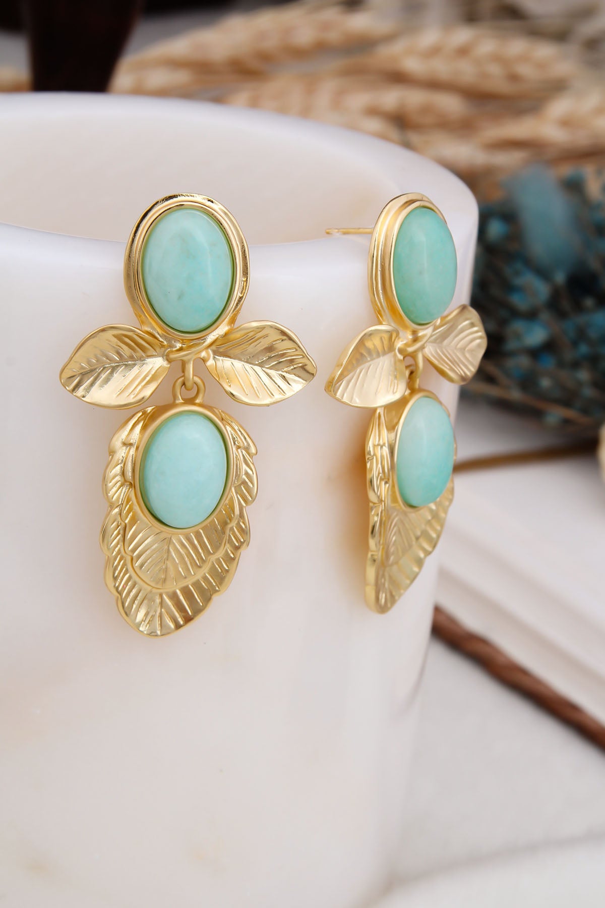 Amazonite Boucles D'Oreilles