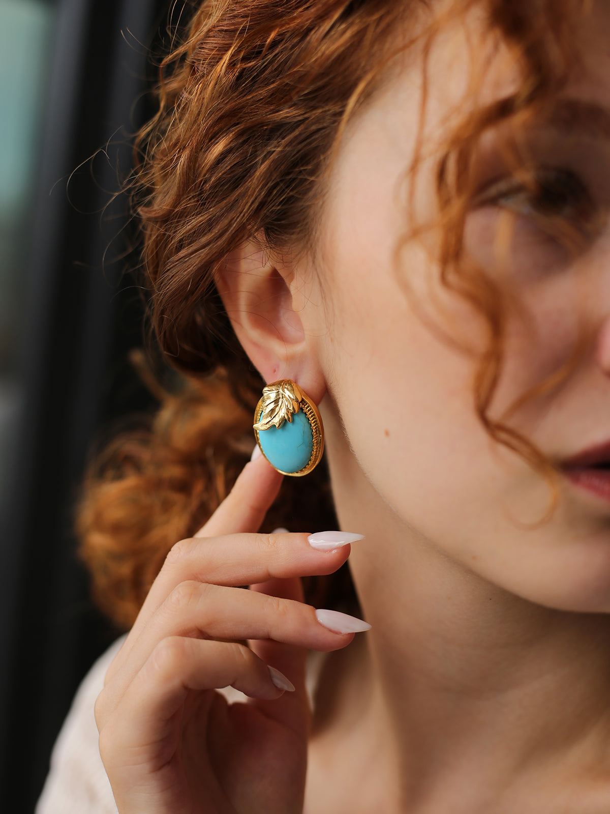 Turquoise Boucles d'oreilles