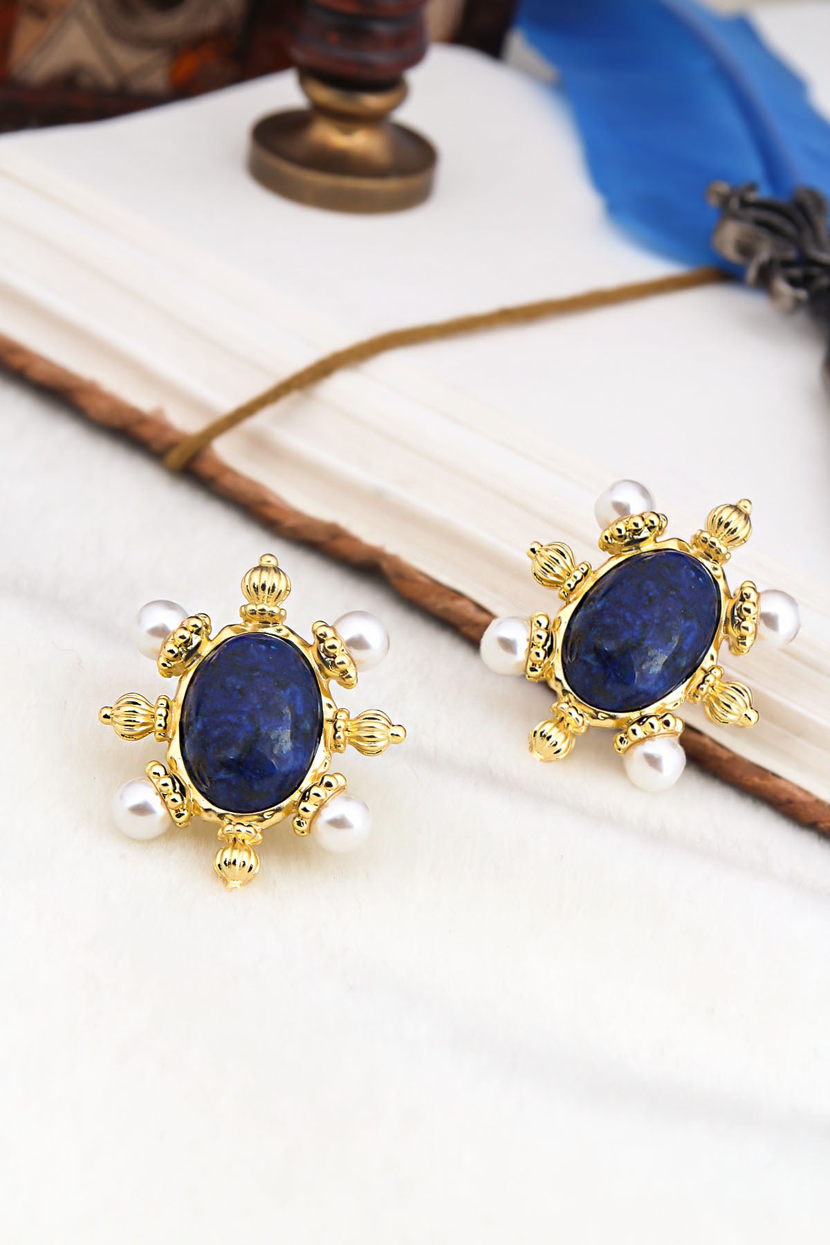 Lapis Lazuli Boucles D'Oreilles