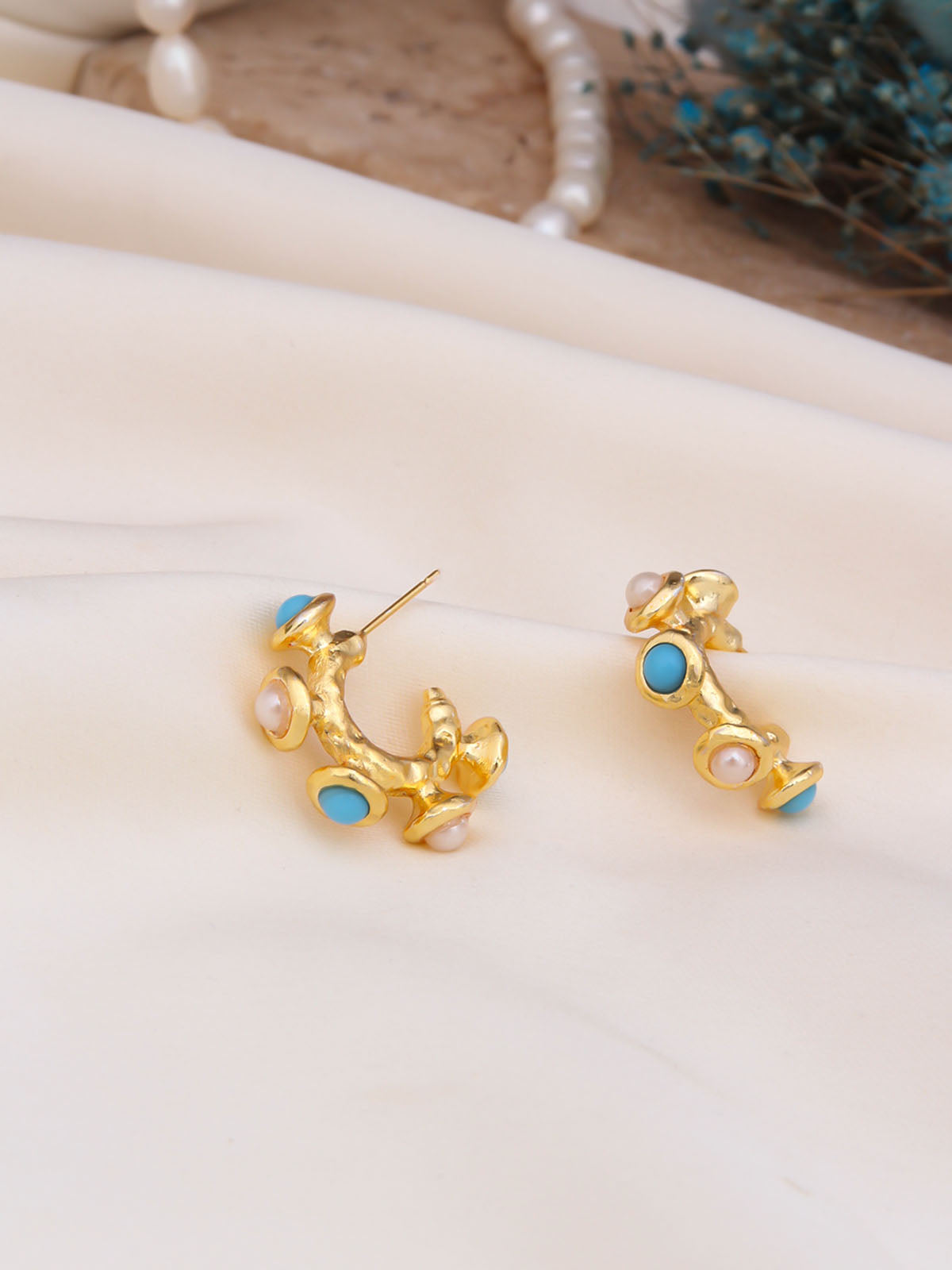 Opal & Pearl Boucle d'orilles