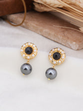 Labradorite & Pearl Boucle d'oreilles