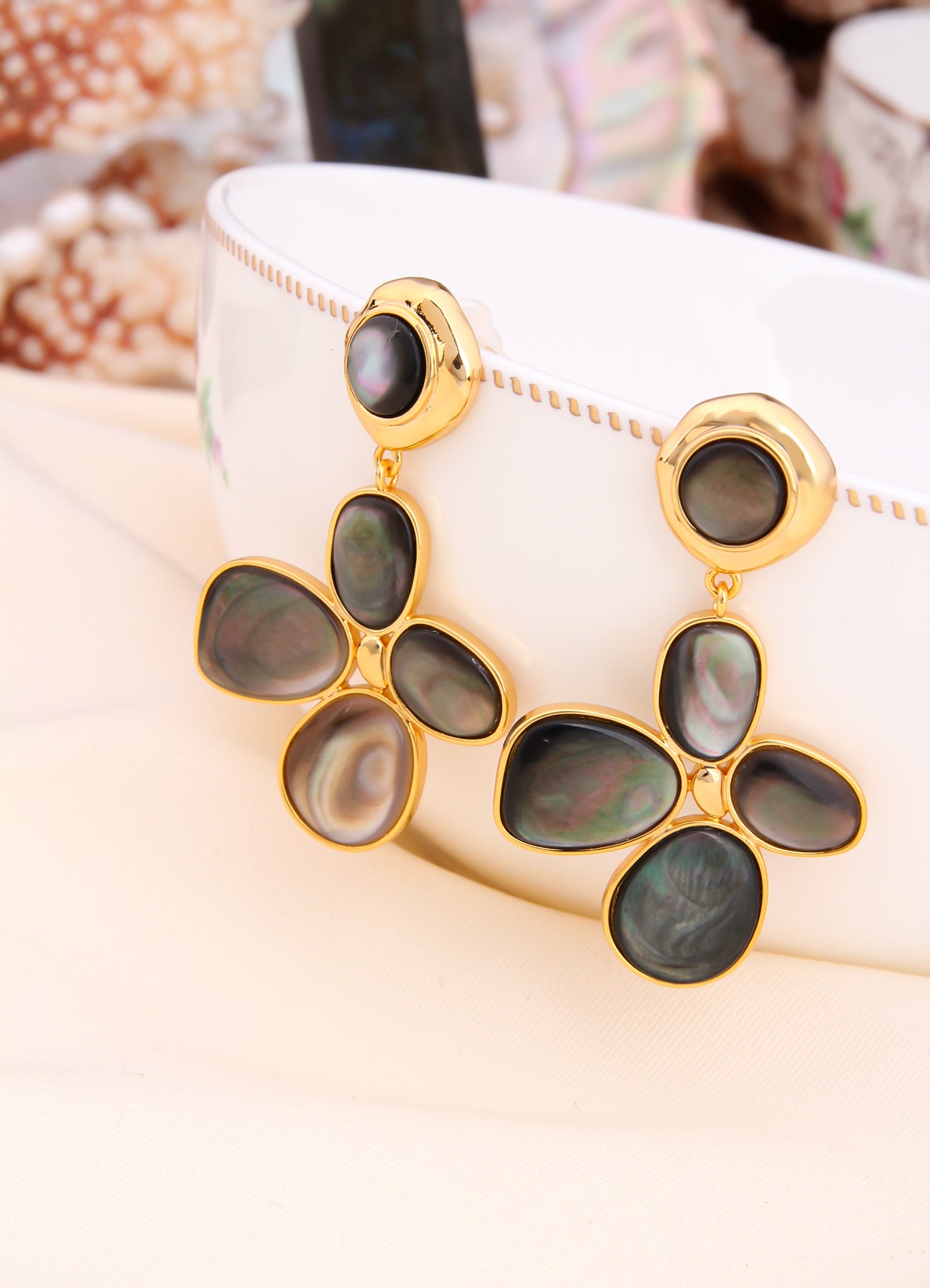 Nacre Boucles D'oreilles