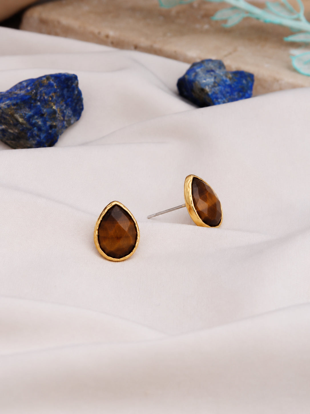 Tiger Eyes Earring