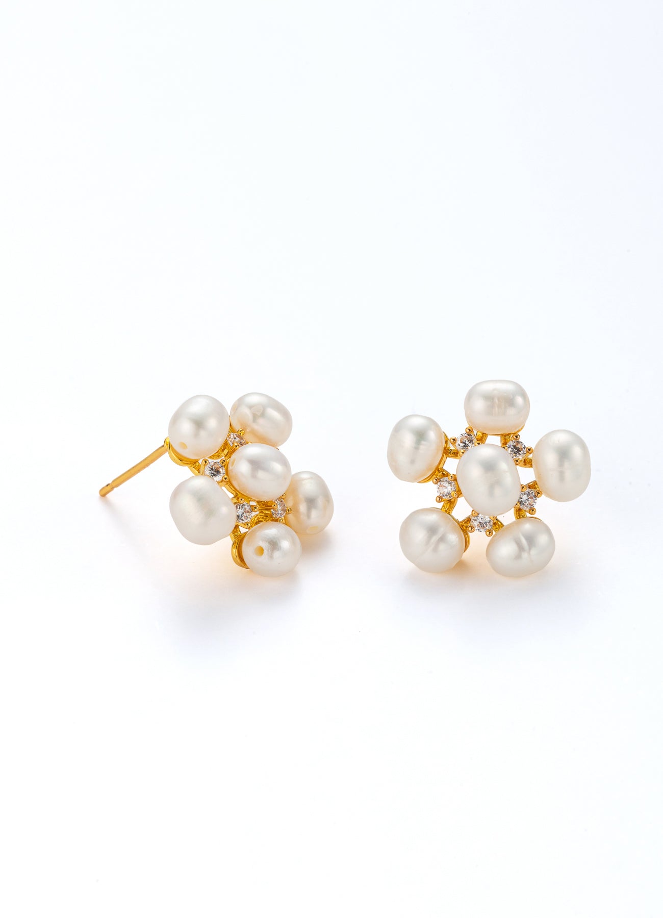 Pearl & Zircon Earring