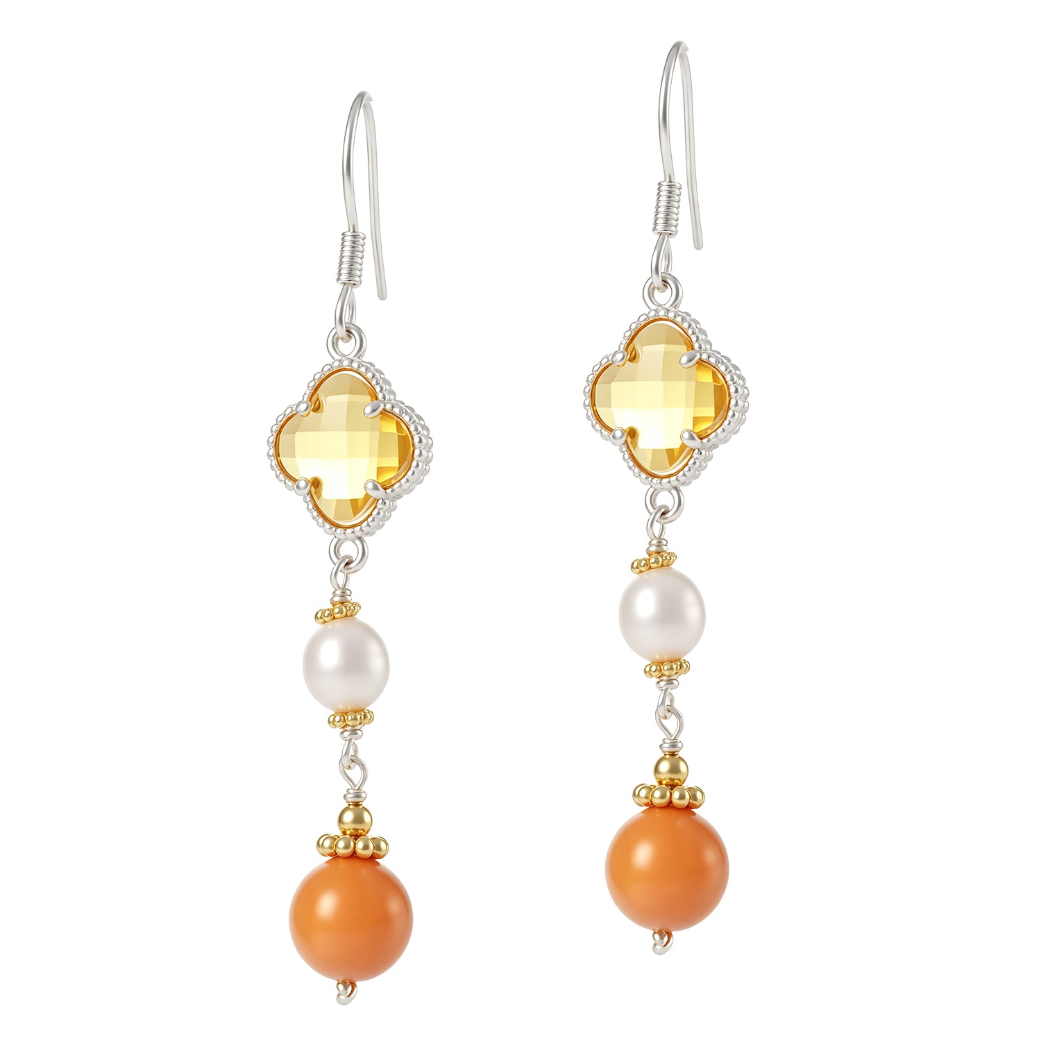 Pearl & Zircon Earring