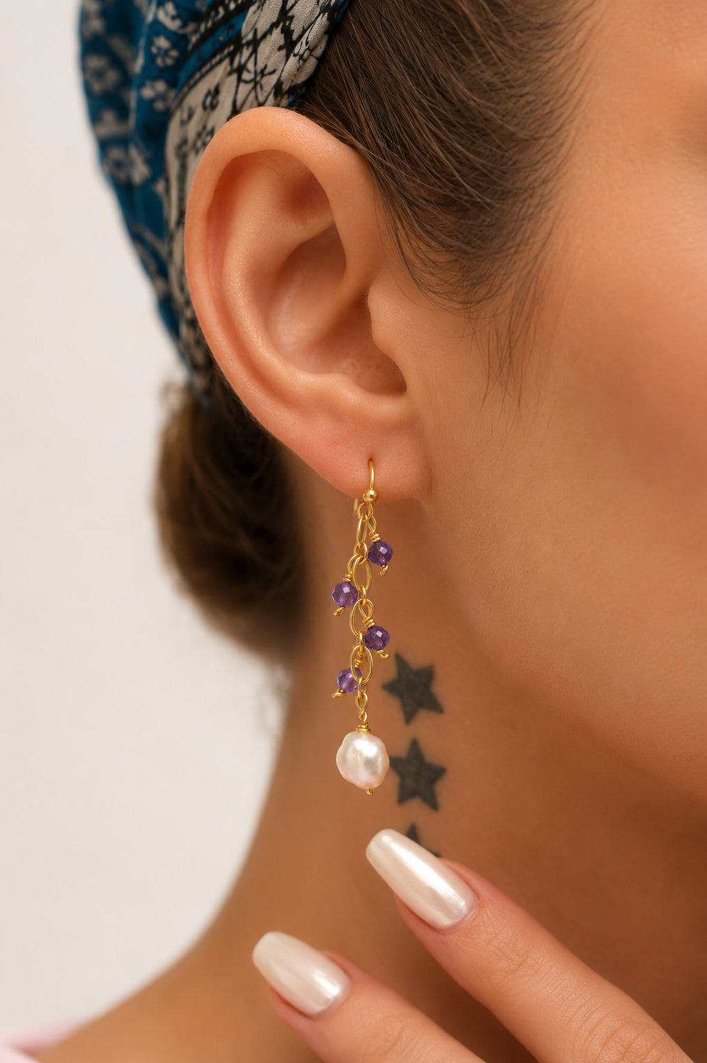 Pearl & Crystal Earring
