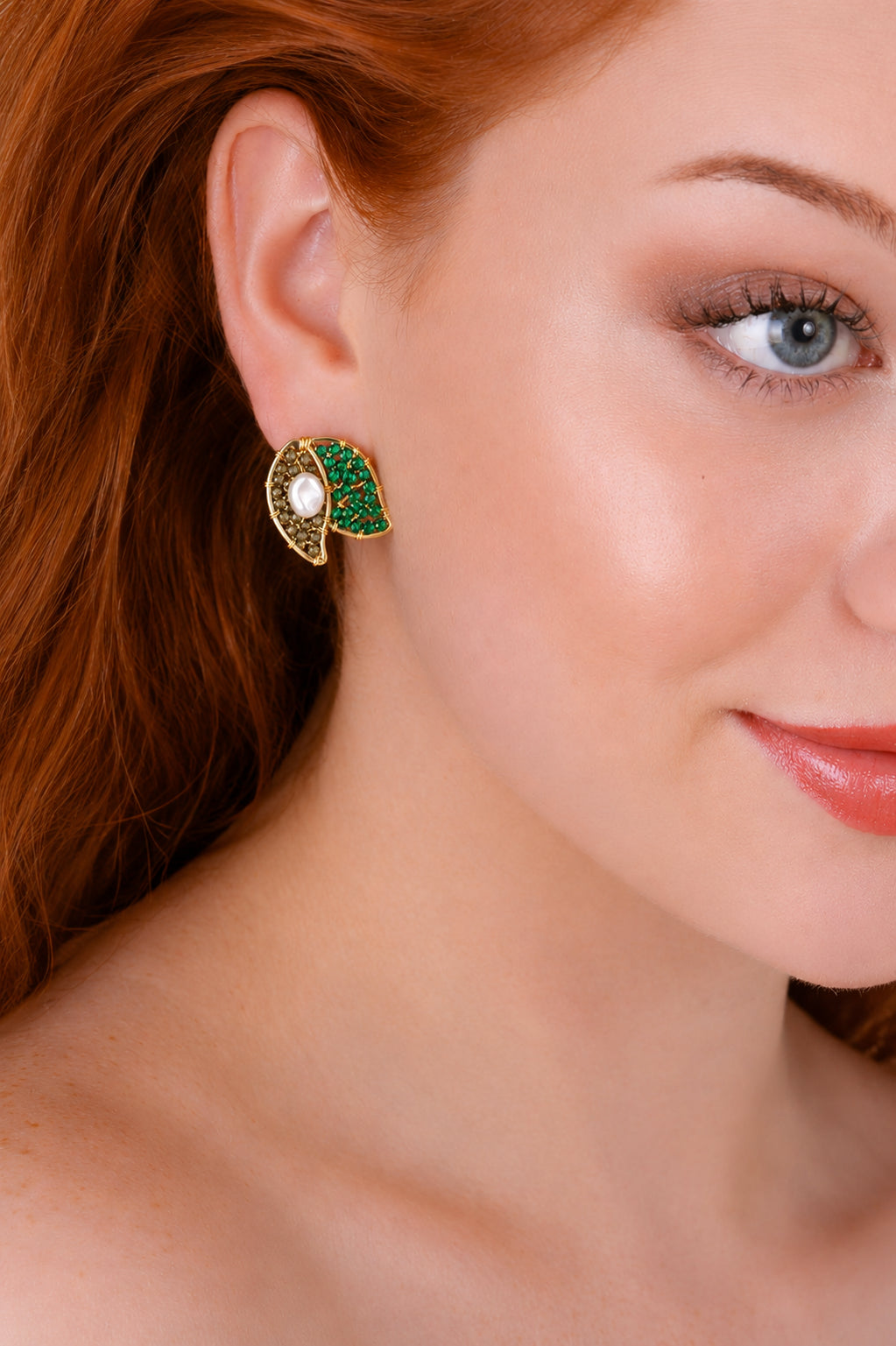 Pearl & Crystal Earring