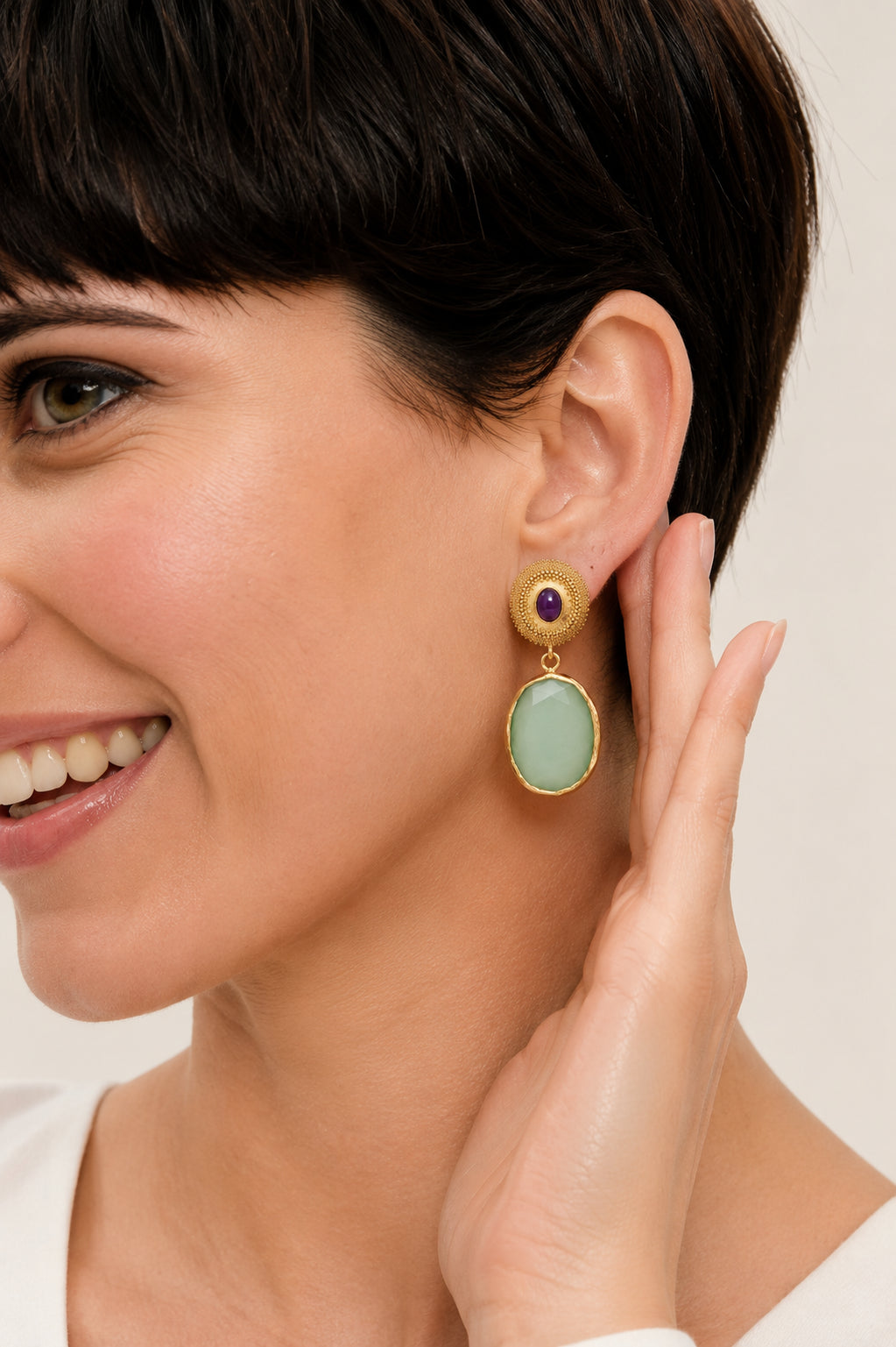 Cat Eyes Earring
