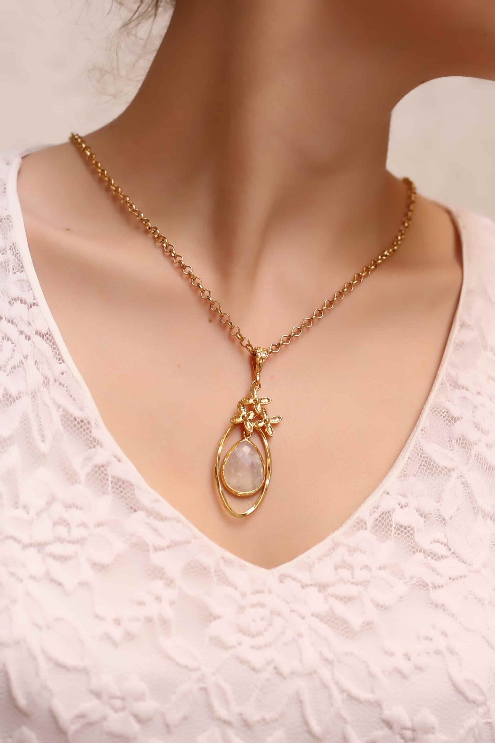 Moonstone Collier