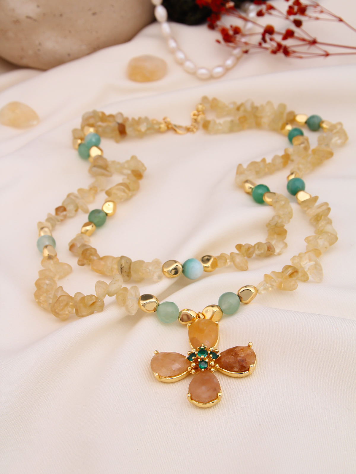 Citrine & Agathe Necklace
