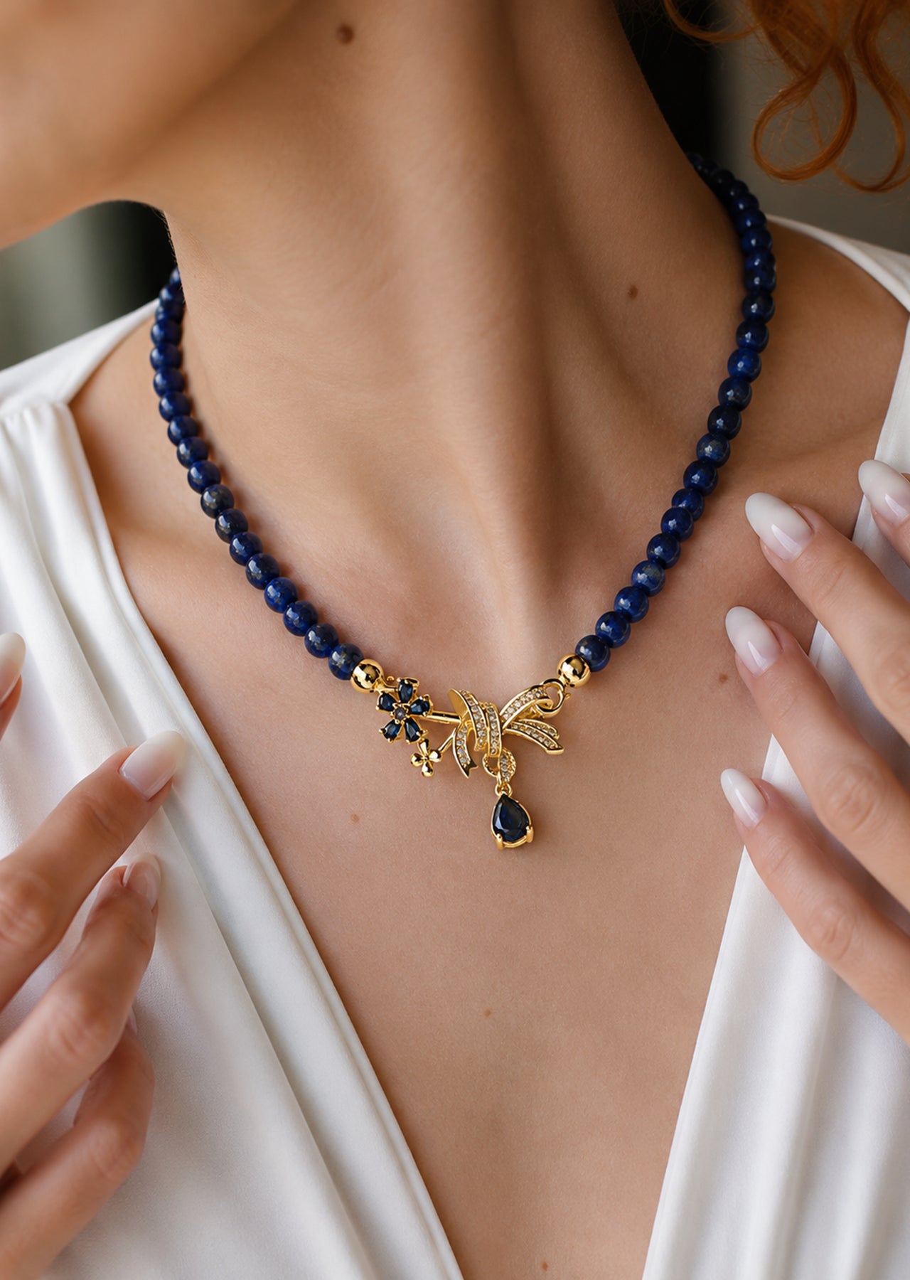 Amethyst & Zircon Necklace