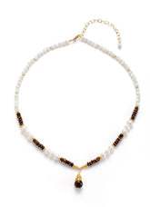 Tiger Eyes & Pearl Necklace