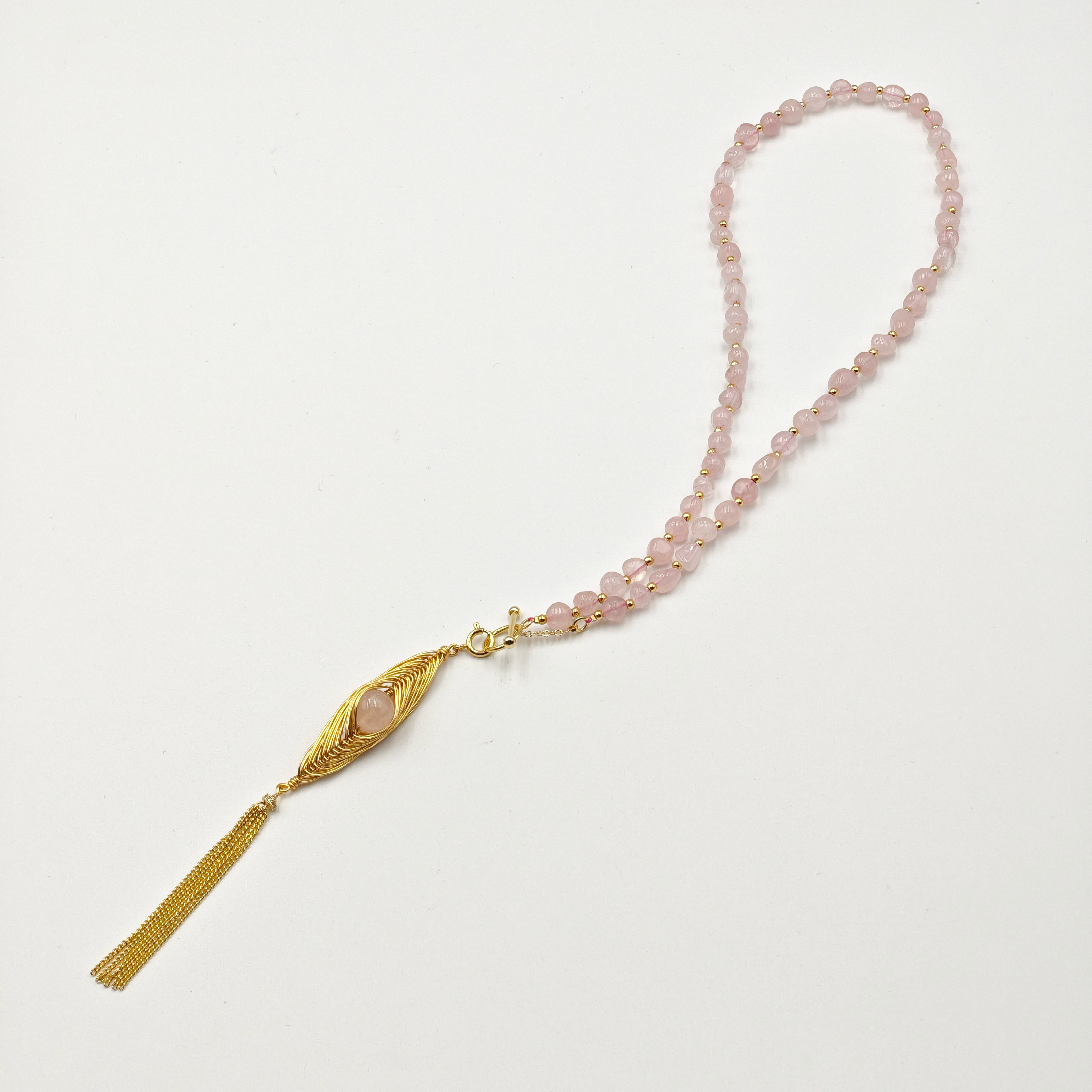 Pink Quartz Necklace