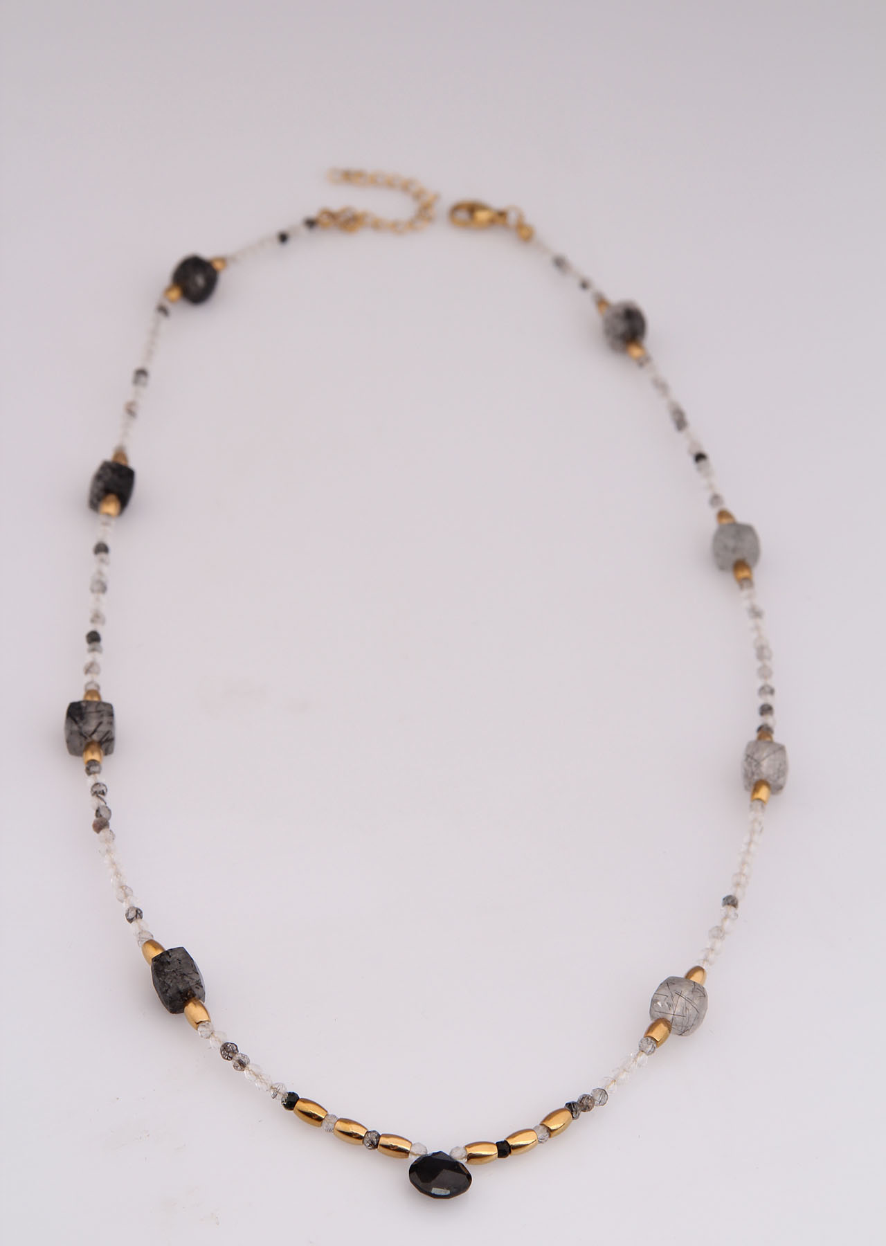 Black Ruthile Necklace