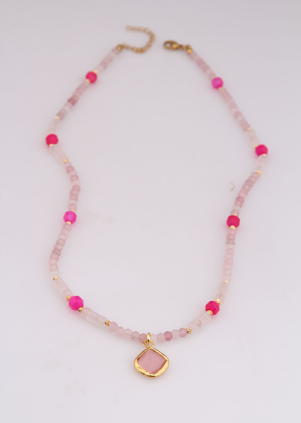 Pink Quartz Necklace