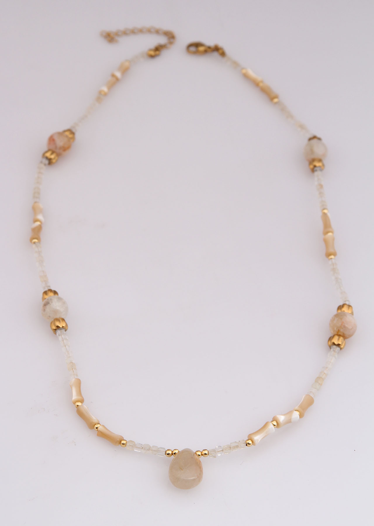 Citrine & Nacre Necklace