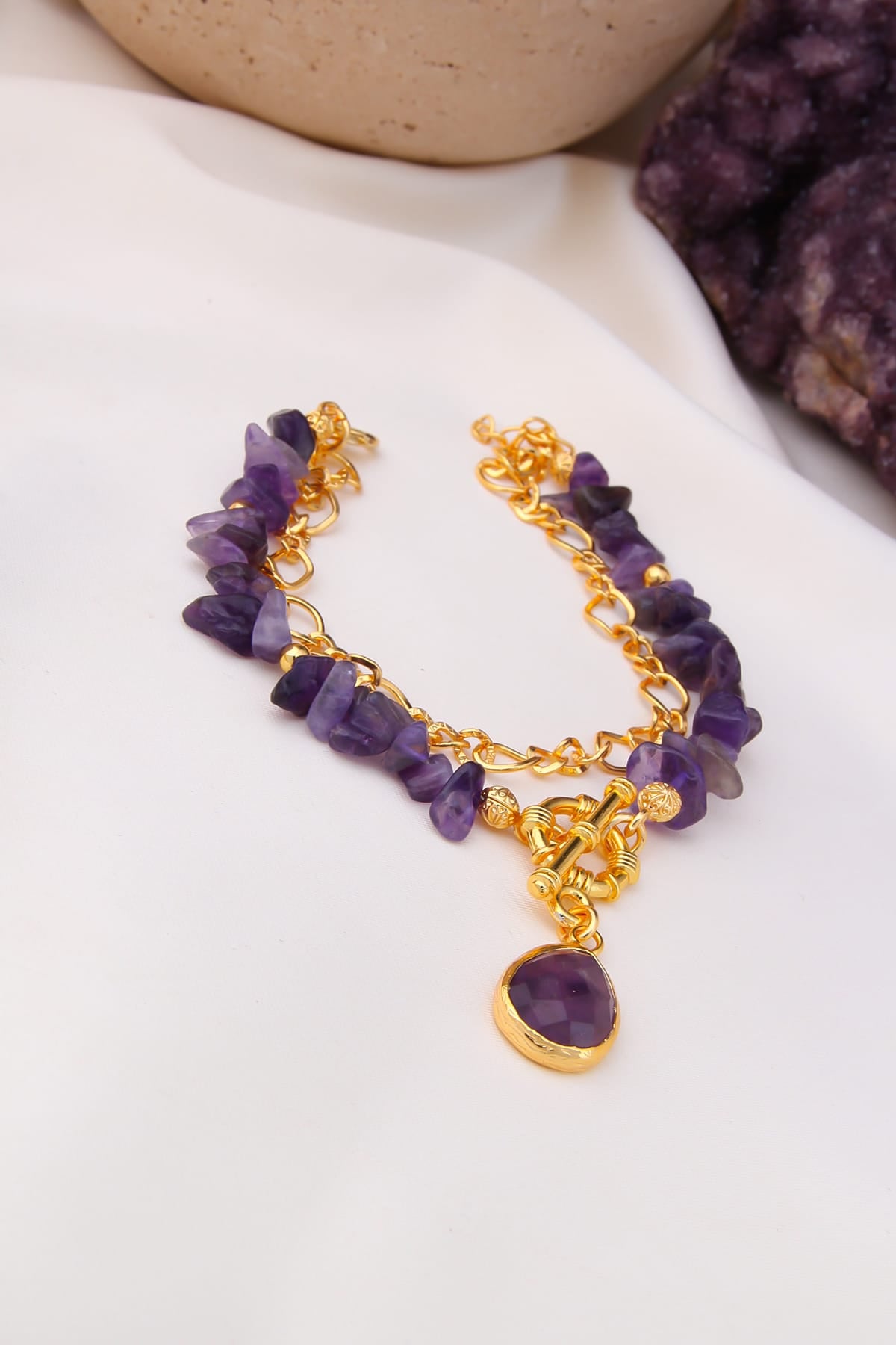 Amethyst Anklete