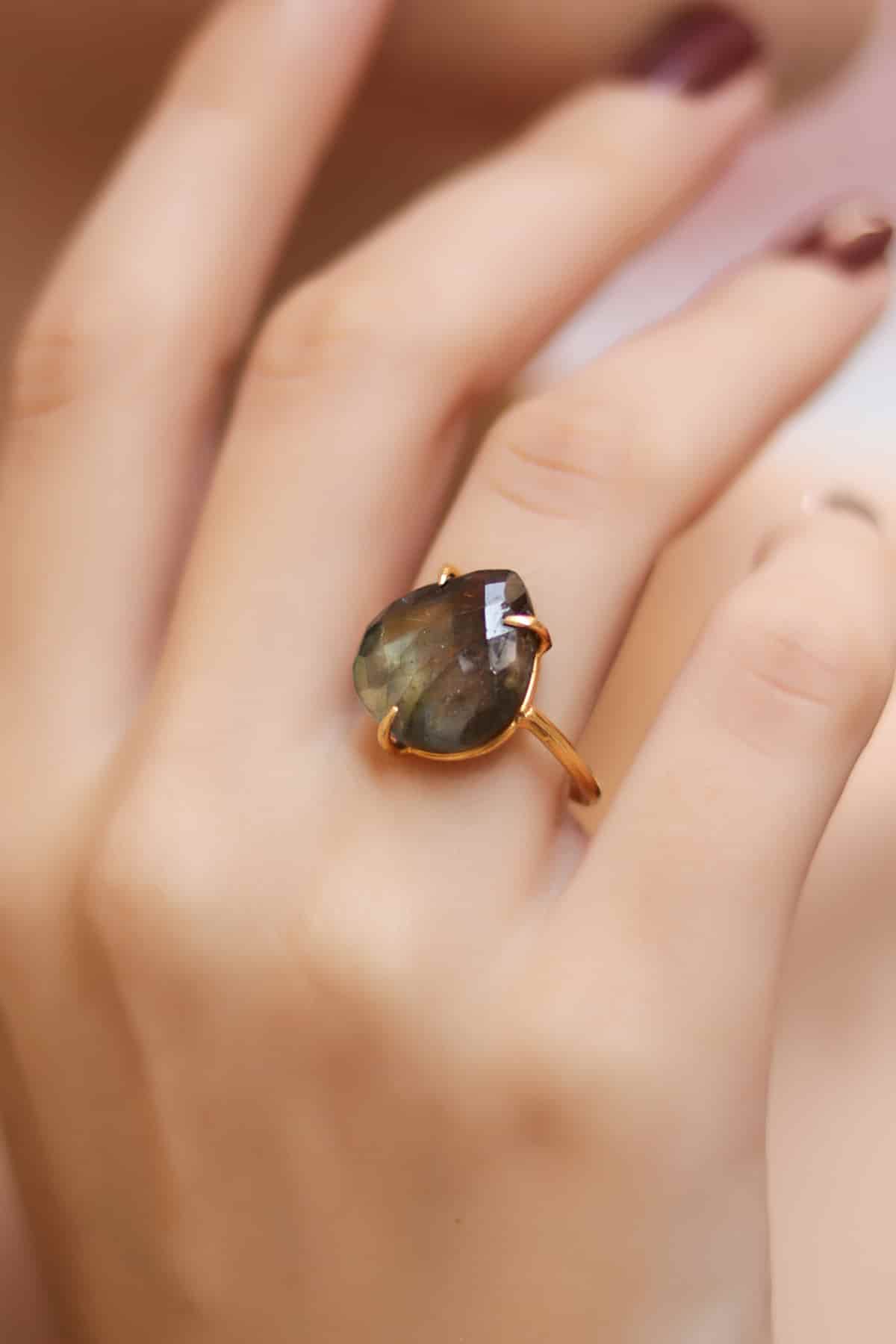 Labradorite Bague
