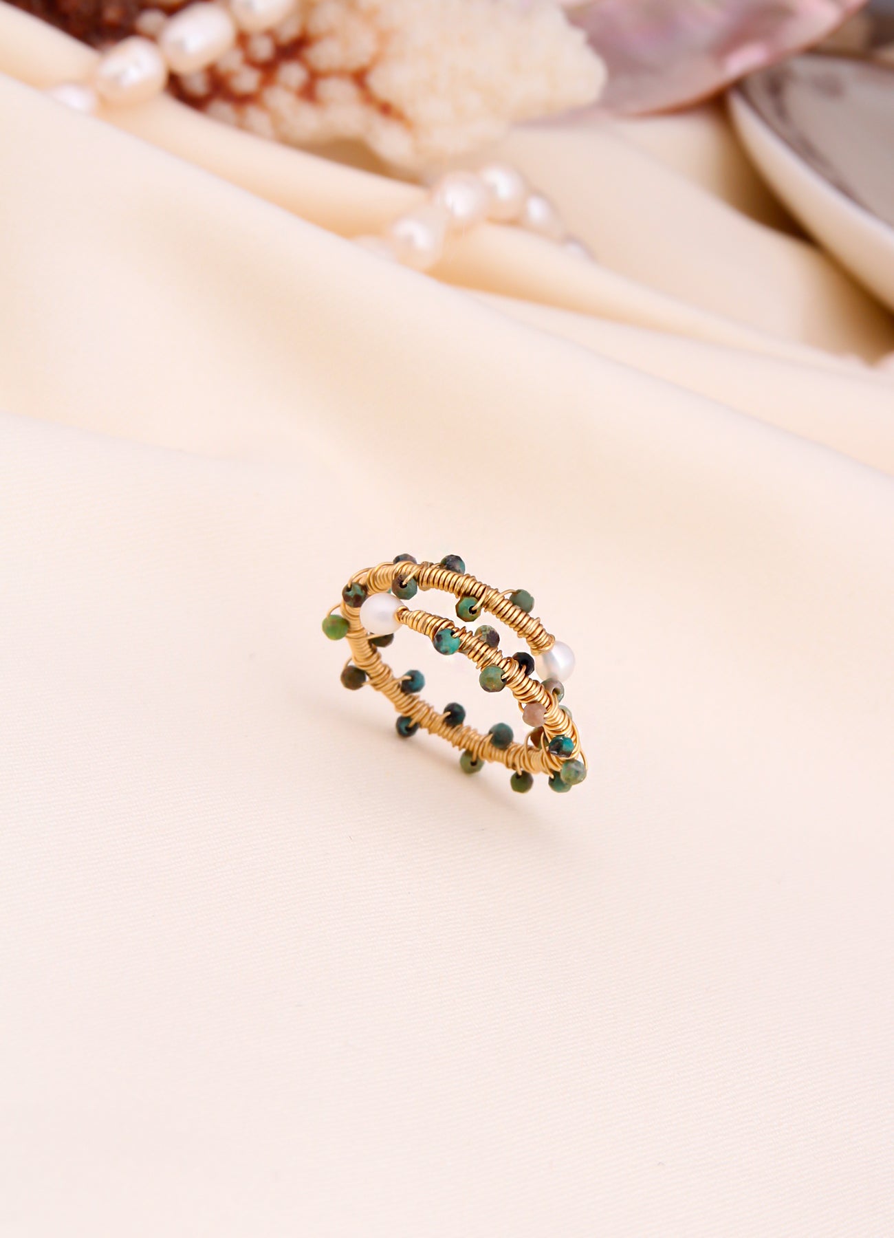 Zircon & Pearl Ring