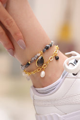 Black Ruthile Anklete