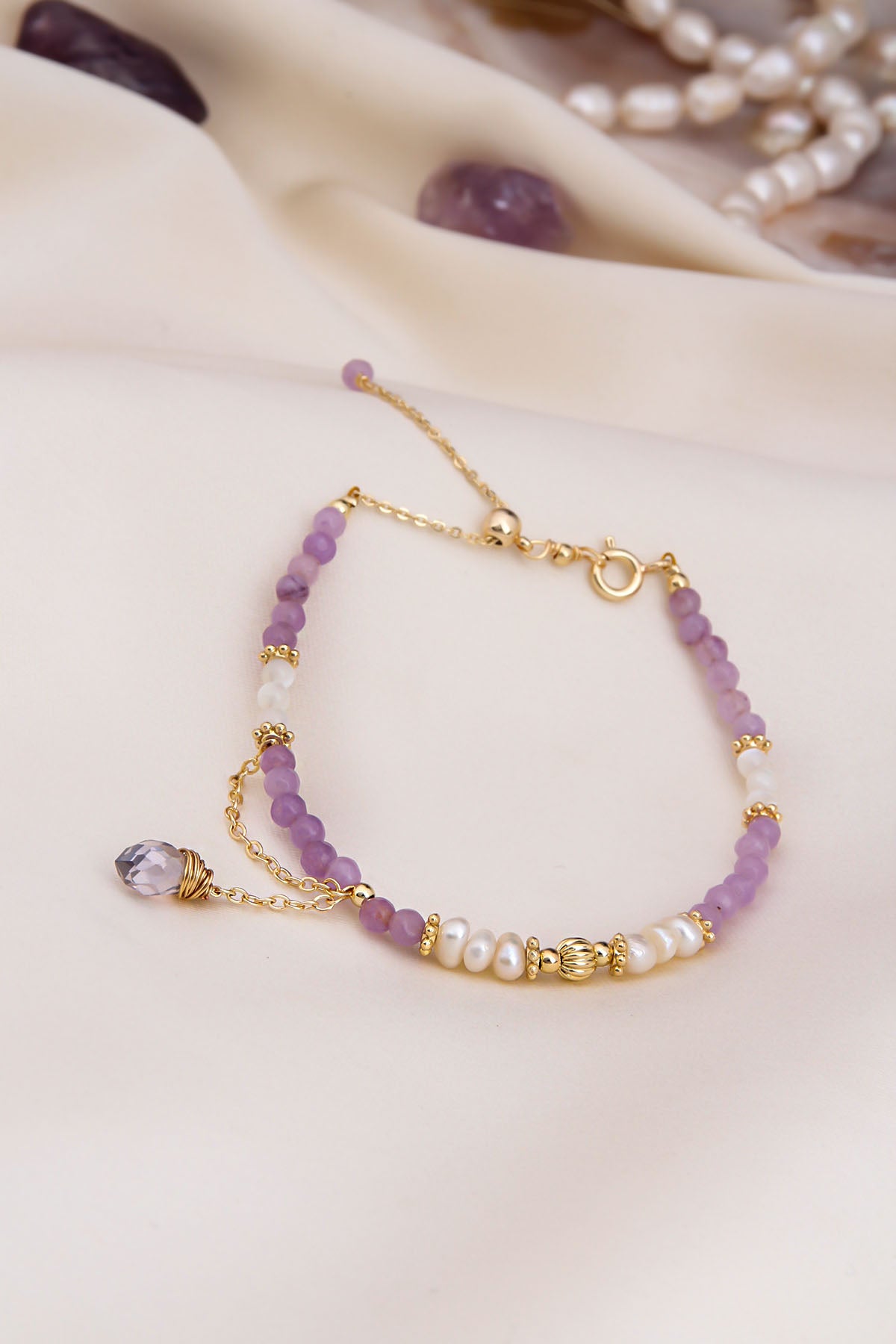 Pearl & Amethyst Bracelet