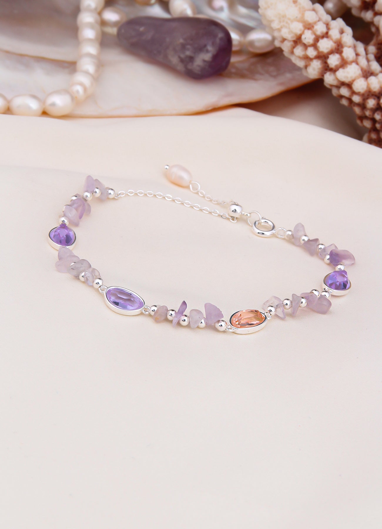 Zircon & Pearl Bracelet
