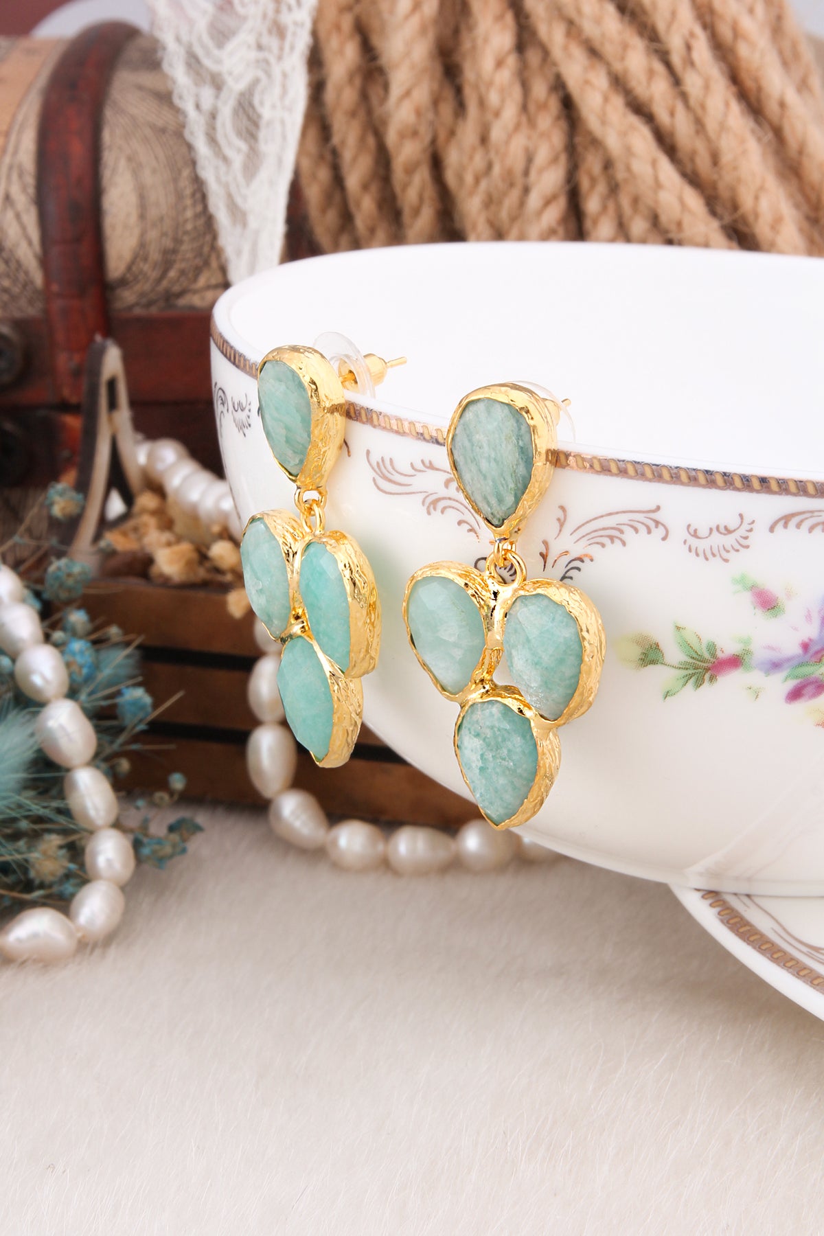 Amazonite Earring