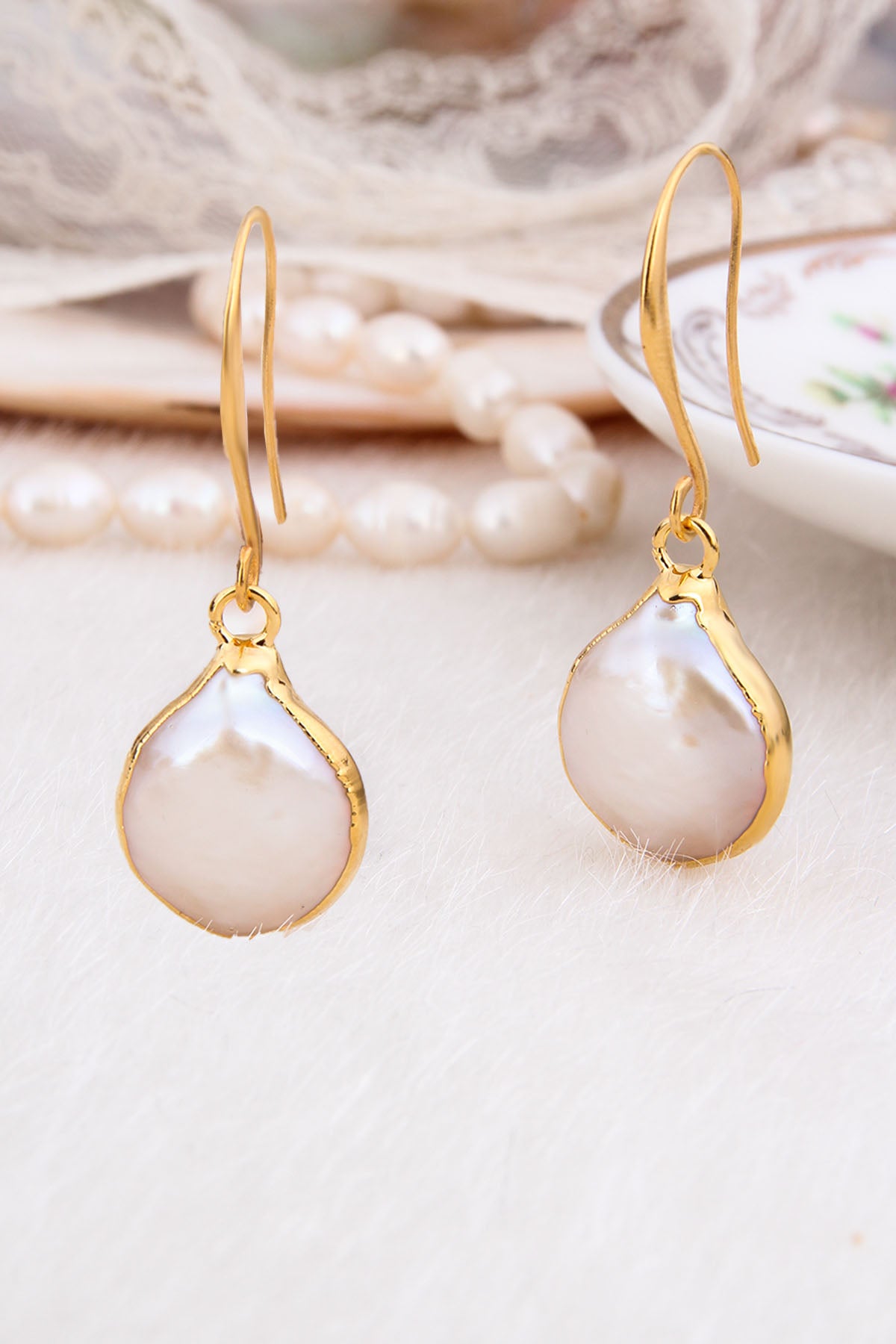 Nacre Boucles D'oreilles