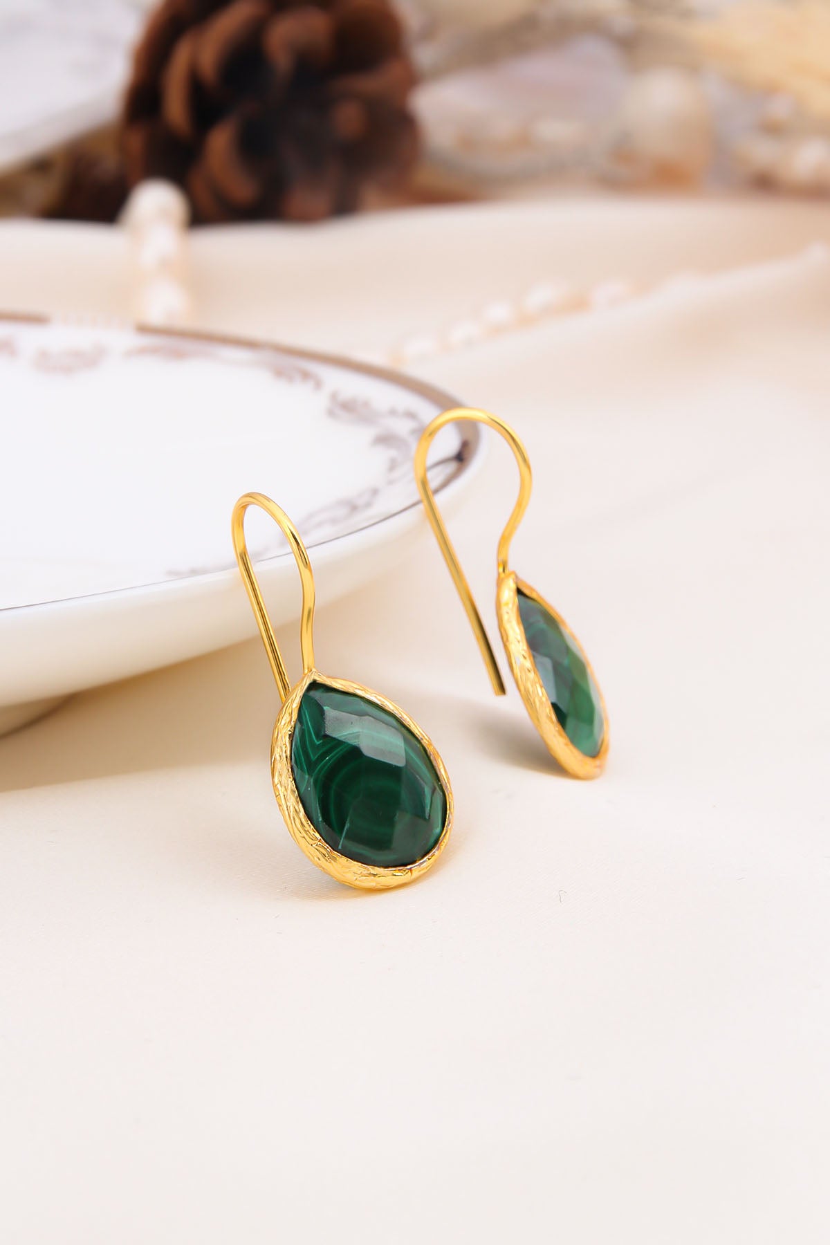 Malahite Earring