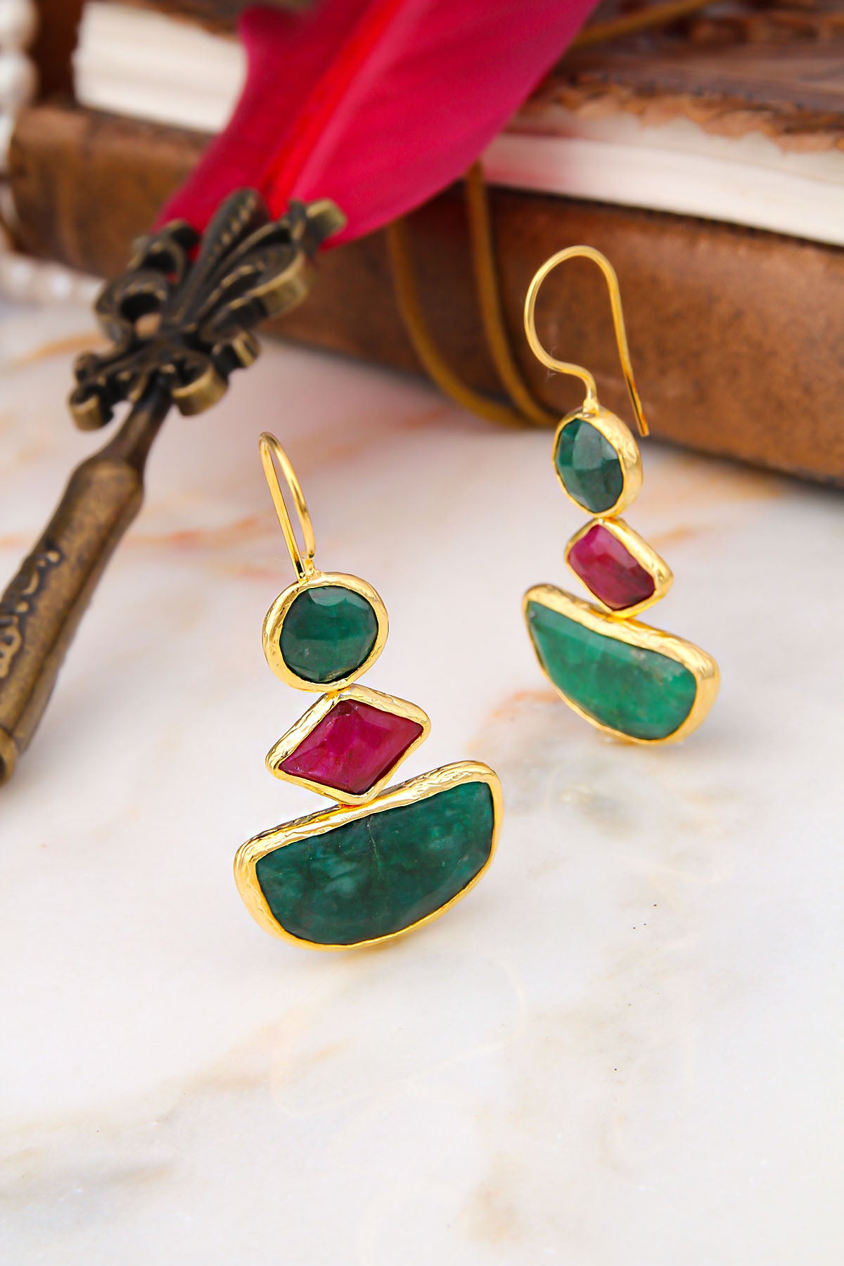 Agate Earring