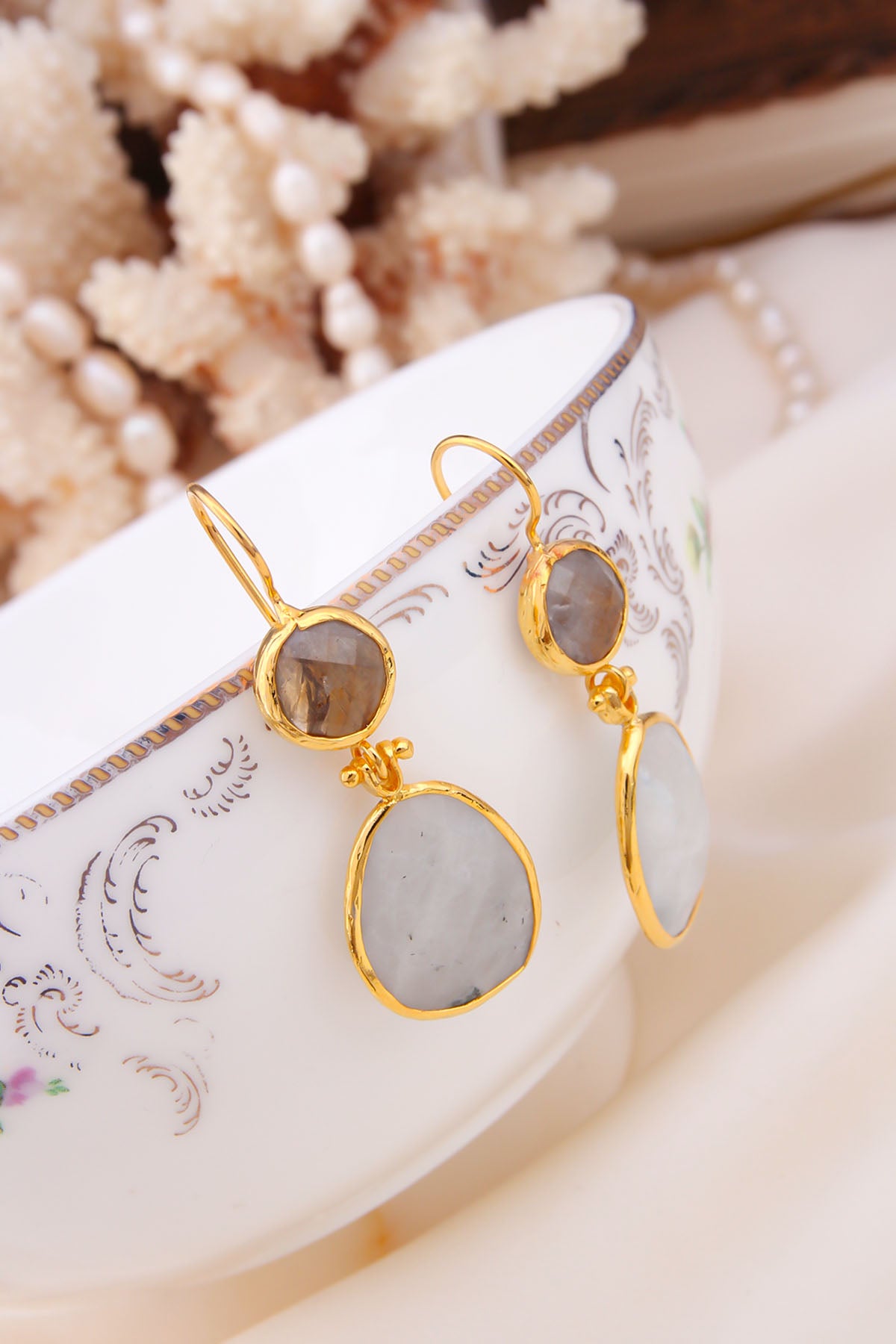 MoonStone Earring