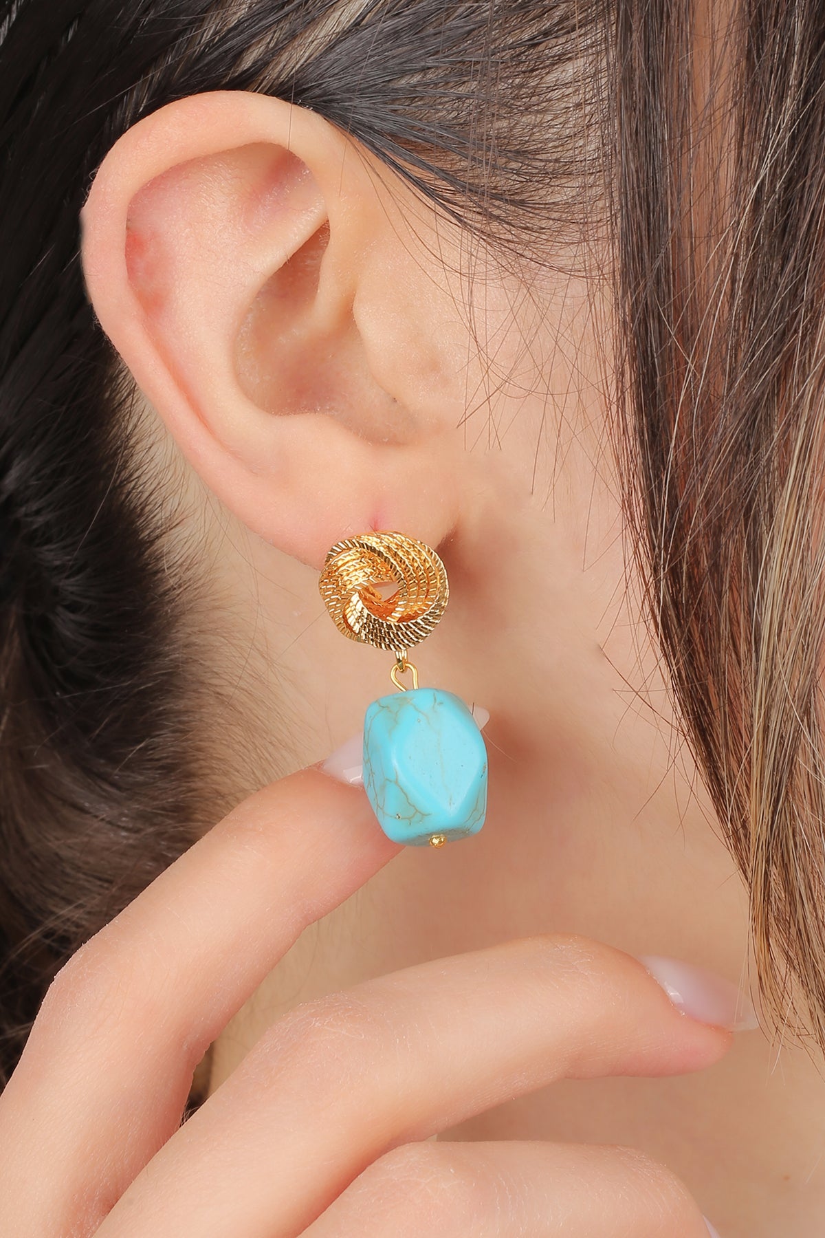 Turquoise Boucles d'oreilles