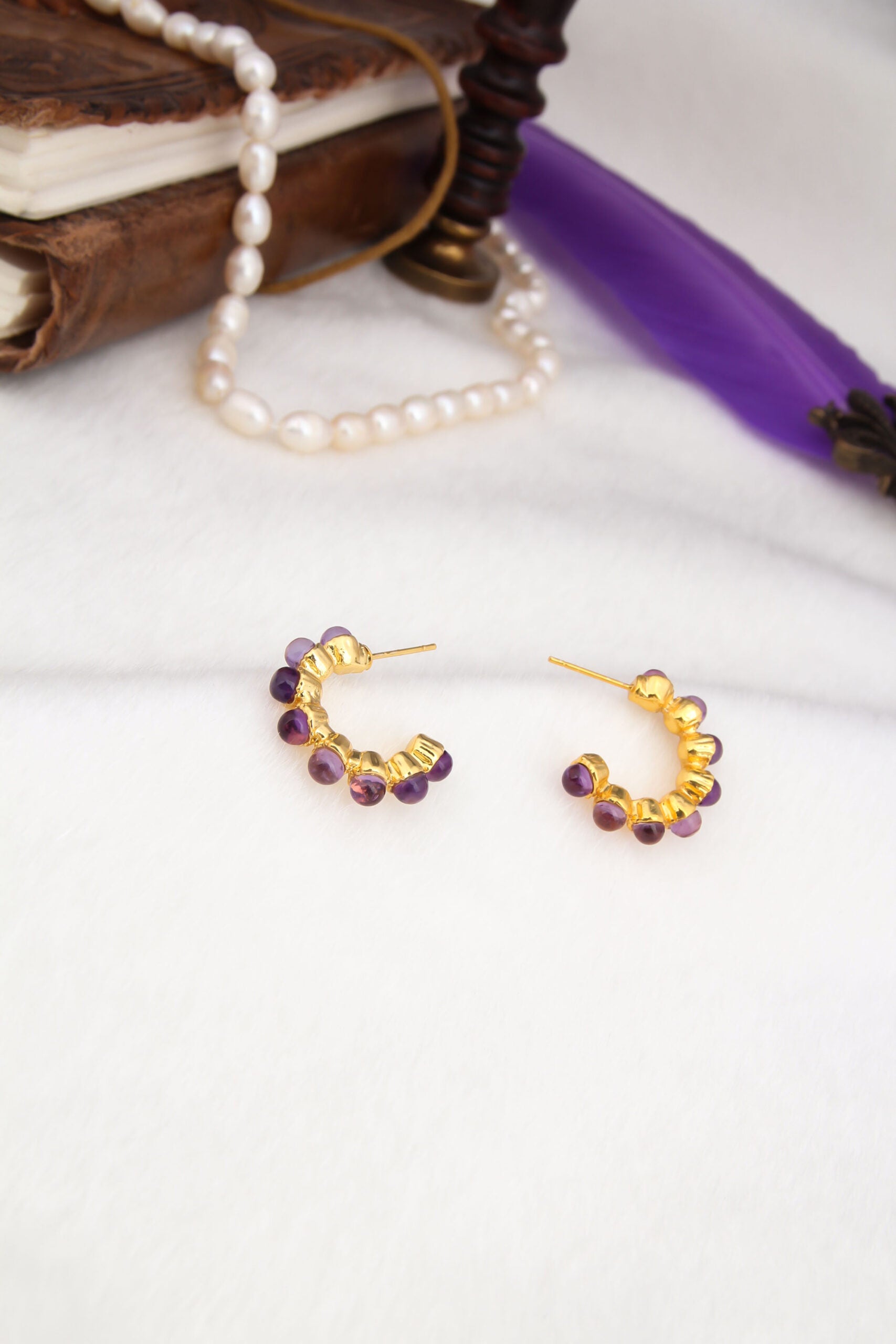 Amethyst Boucles d'oreilles
